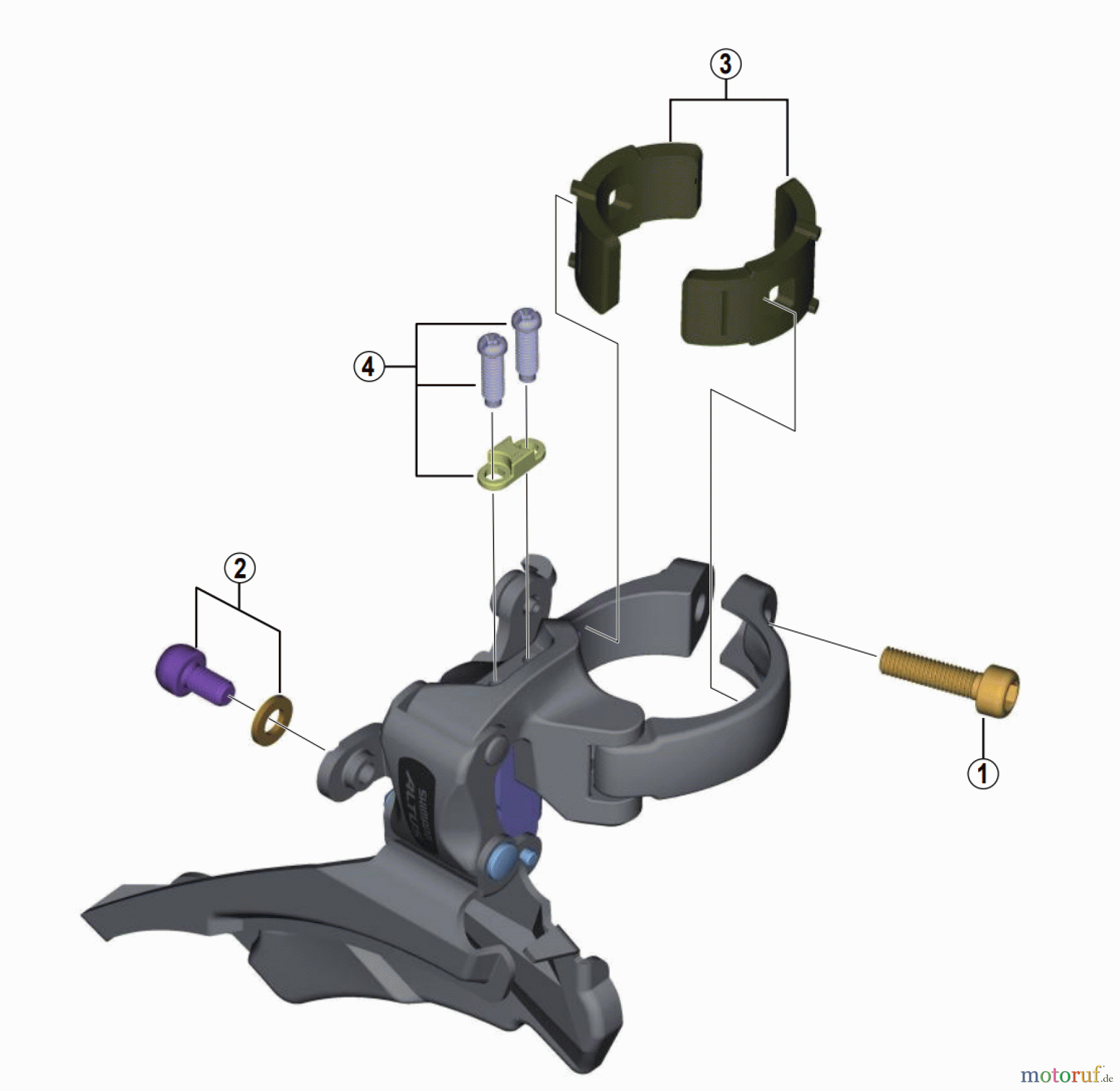  Shimano FD Front Derailleur - Umwerfer FD-M313 ALTUS Front Derailleur