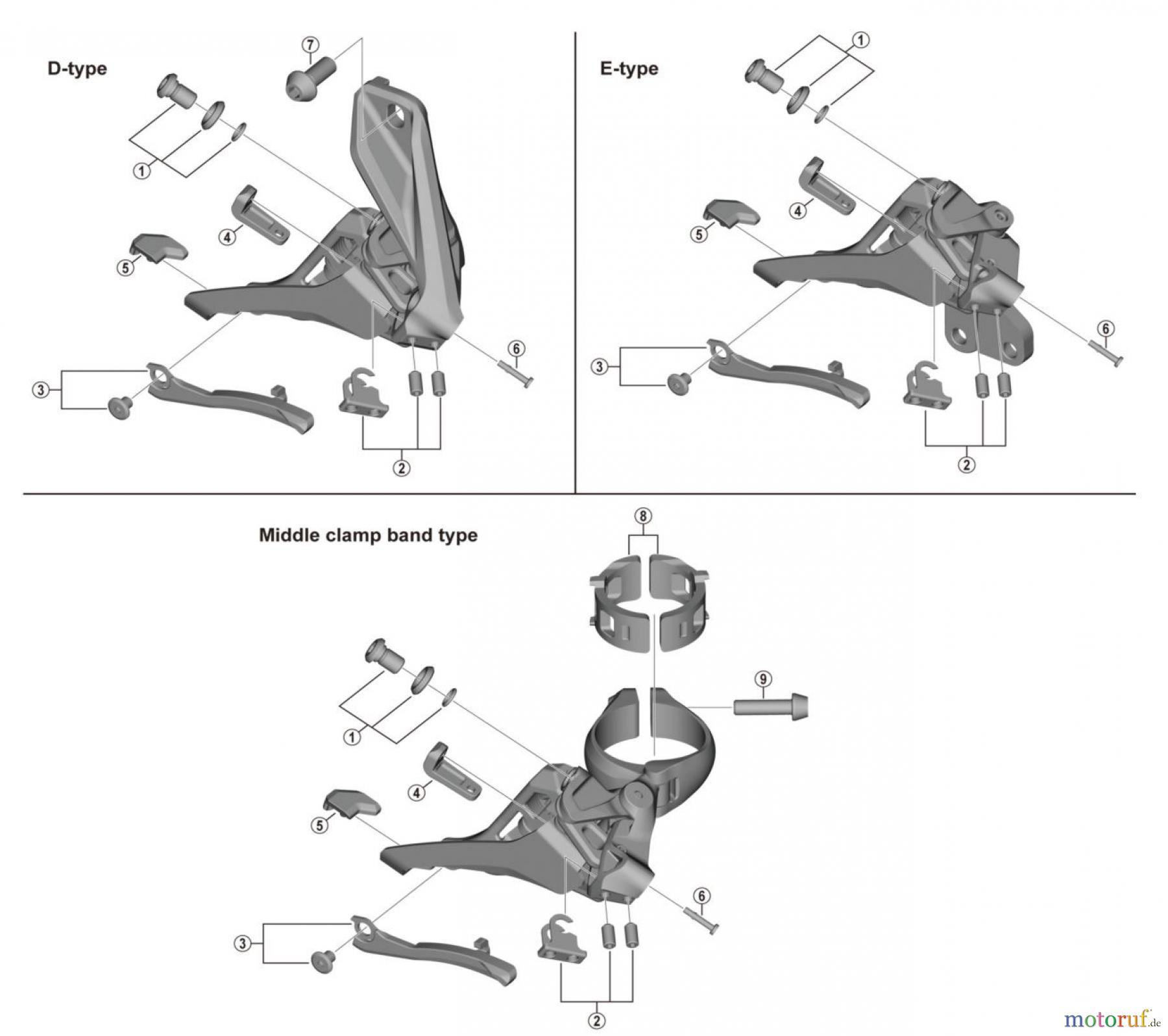  Shimano FD Front Derailleur - Umwerfer FD-M9100 XTR SIDE SWING Front Derailleur