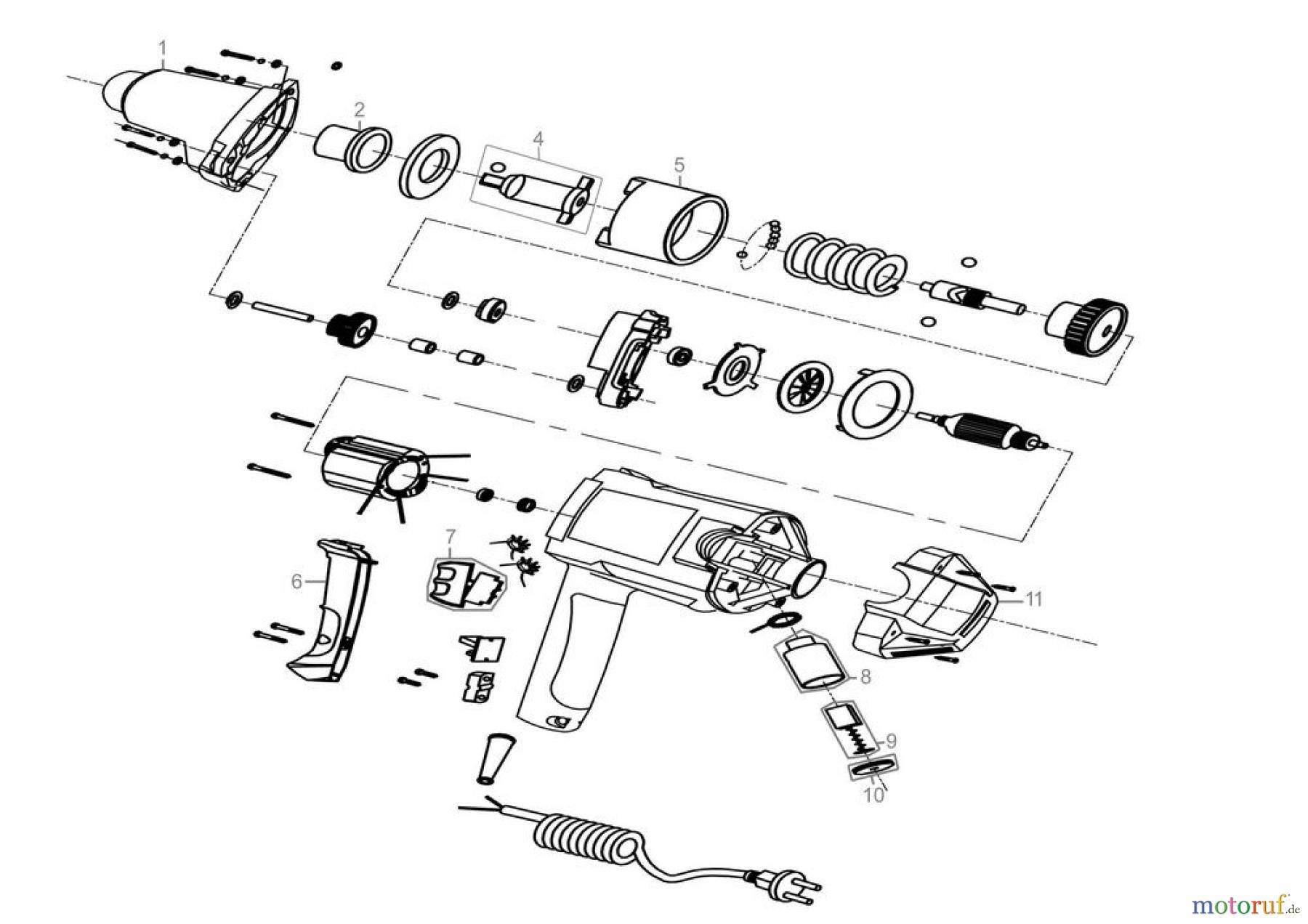  Güde Elektrowerkzeuge E-Werkzeuge Schlagschrauber SCHLAGSCHRAUBER GES 900 - 58093 Ersatzteileversion  FSL58093-01