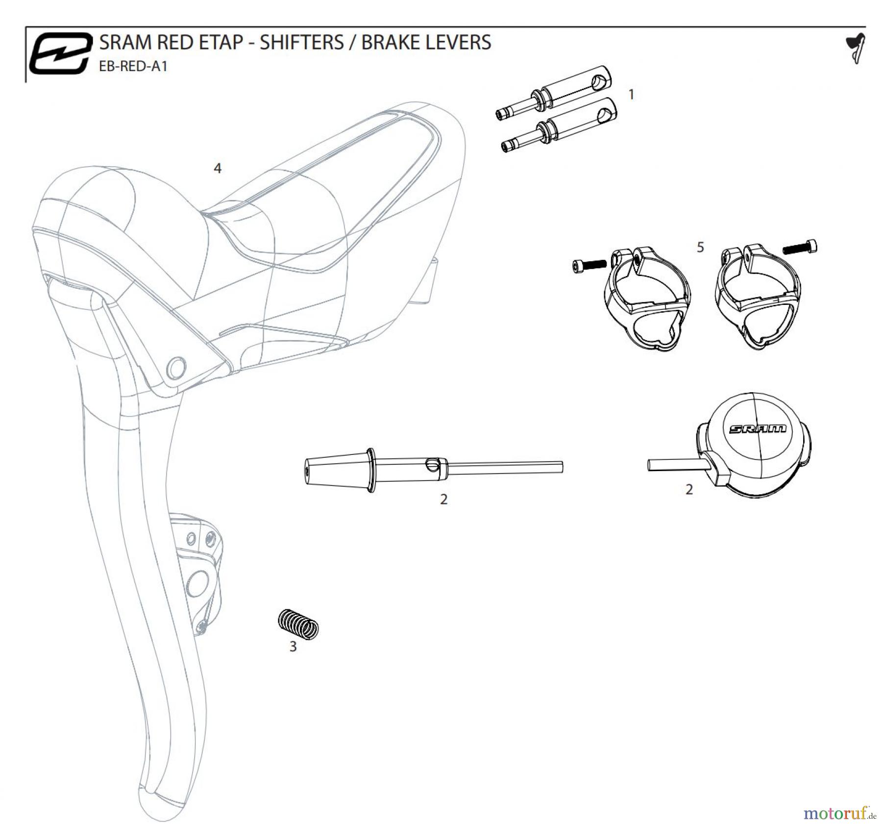  Sram Sram SRAM RED ETAP - SHIFTERS / BRAKE LEVERS 