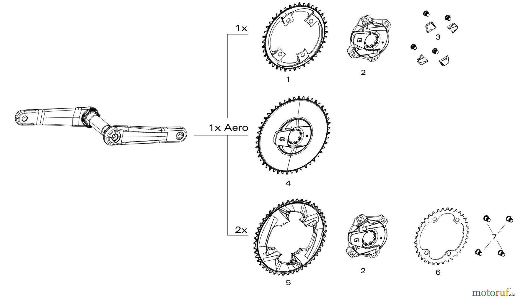  Sram Sram CHAINRINGS FORCE 1x / 2x POWERMETER AXS 