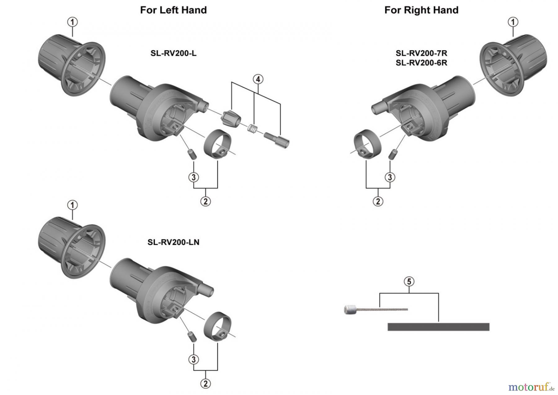  Shimano SL Shift Lever - Schalthebel SL-RV200  REVOSHIFT Shifter