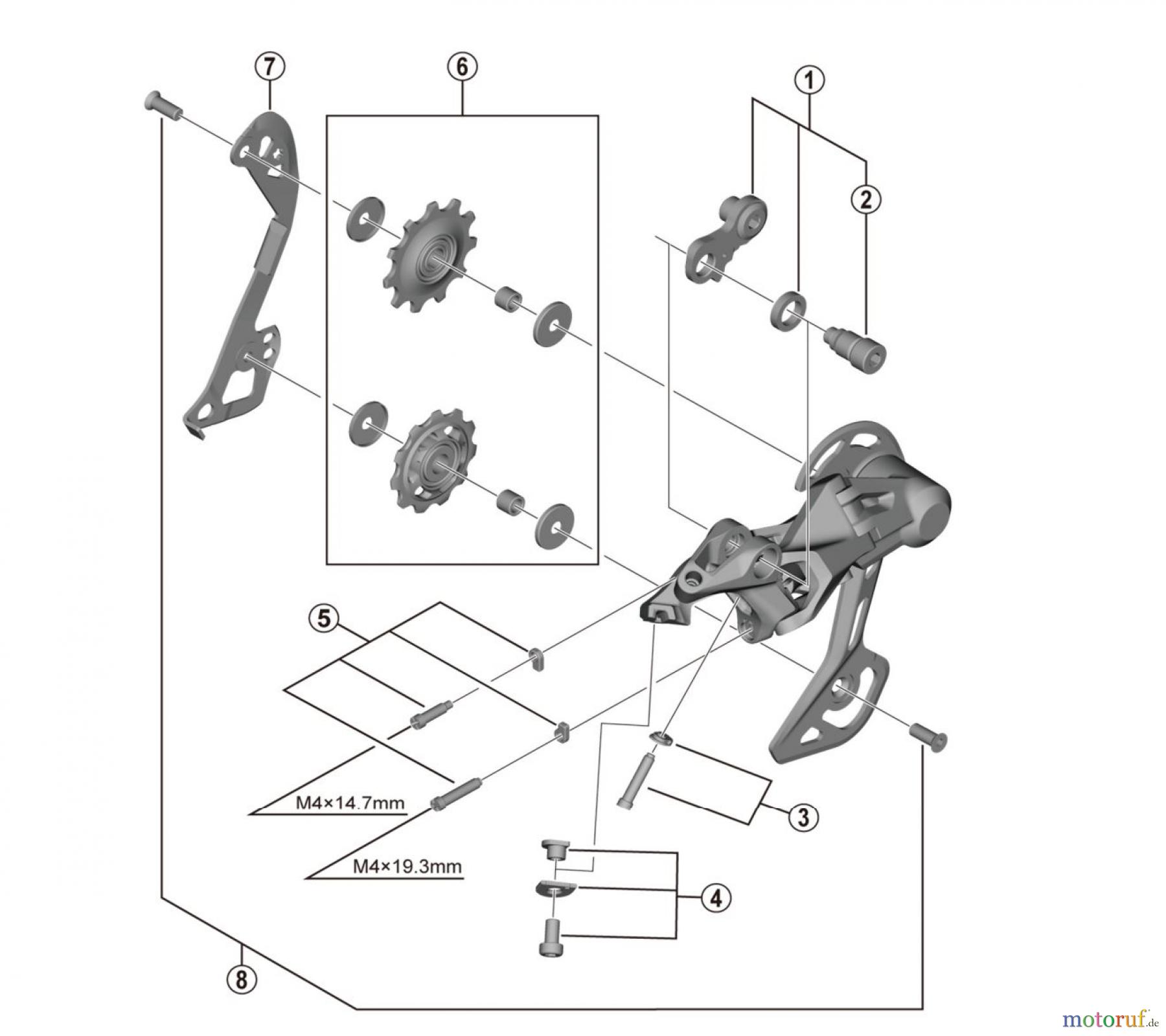  Shimano RD Rear Derailleur - Schaltwerk RD-M4120 Schaltwerk Deore 10/11-fach