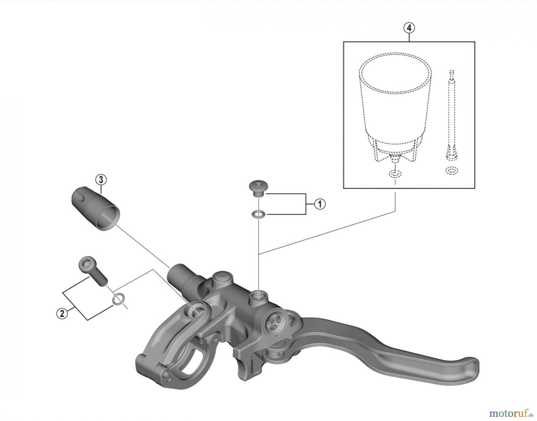  Shimano BL Brake Lever - Bremshebel BL-M4100 Bremshebel