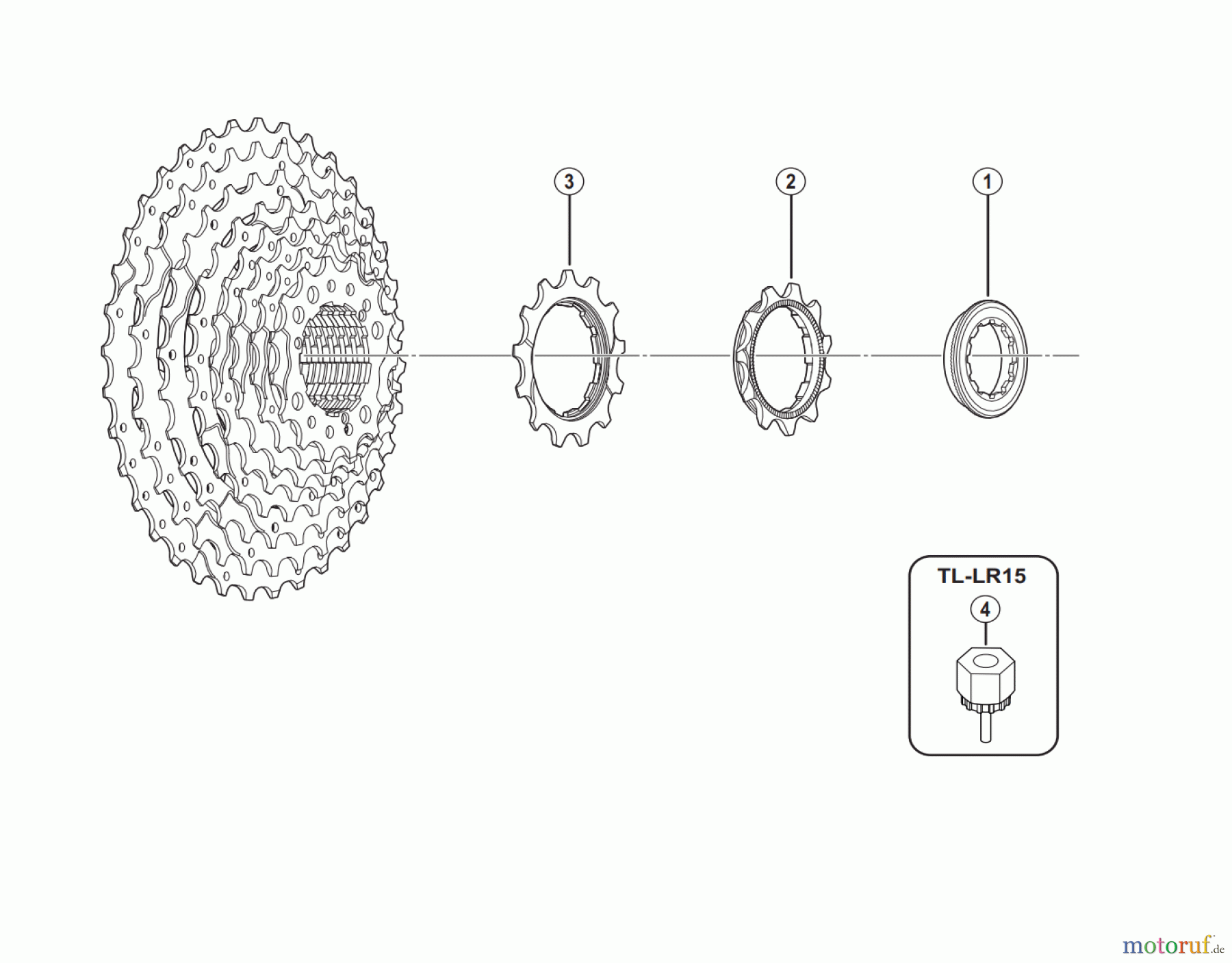  Shimano CS Cassette / Zahnkranz CS-HG50-10 Cassette Sprocket (10-speed)