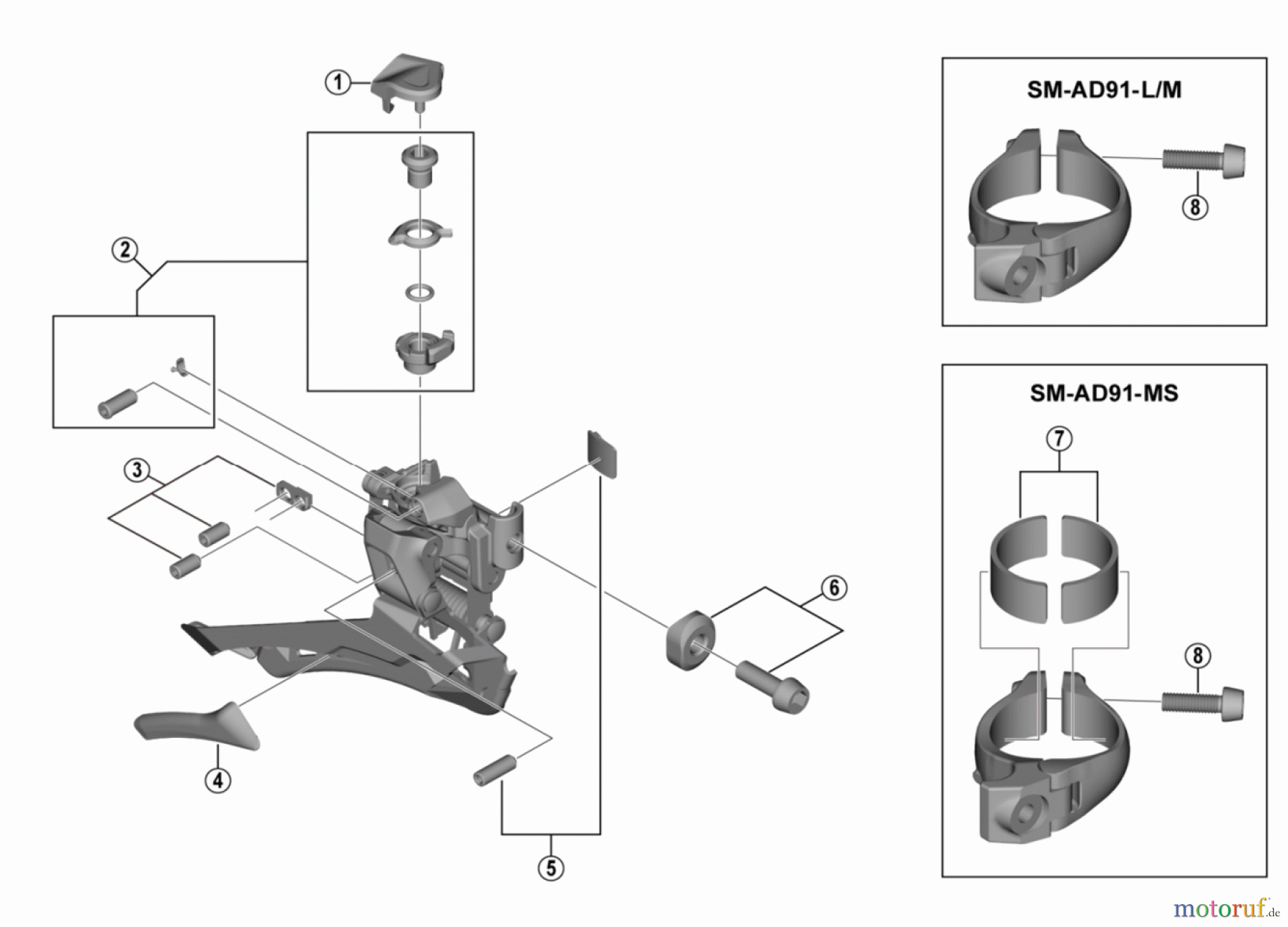  Shimano FD Front Derailleur - Umwerfer FD-RX400  GRX Front Derailleur  (2x10-speed)