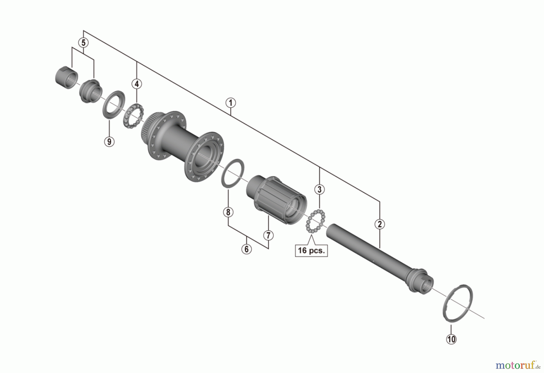  Shimano FH Free Hub - Freilaufnabe FH-RS470 Freehub (10/11-speed)