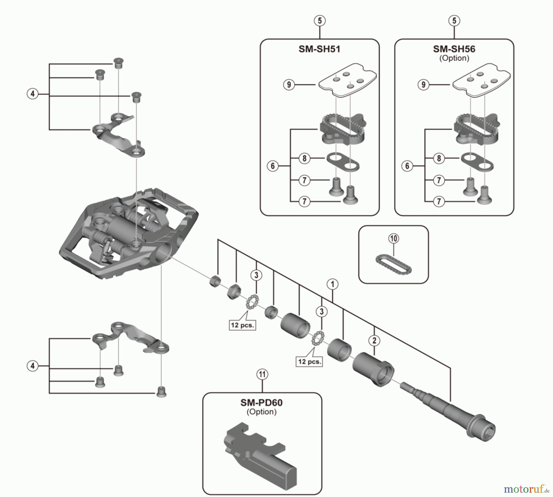  Shimano PD Pedal - Pedale PD-M8120 DEORE XT SPD Pedals