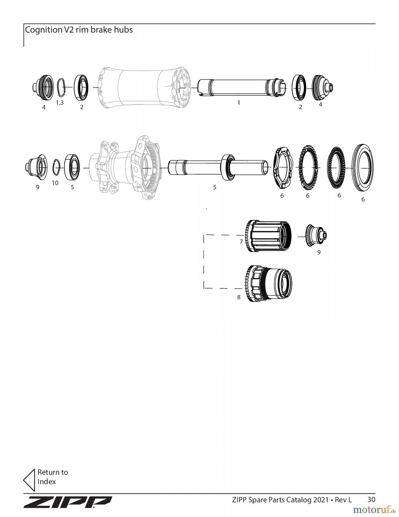  Sram Zipp Cognition V2 rim brake hubs