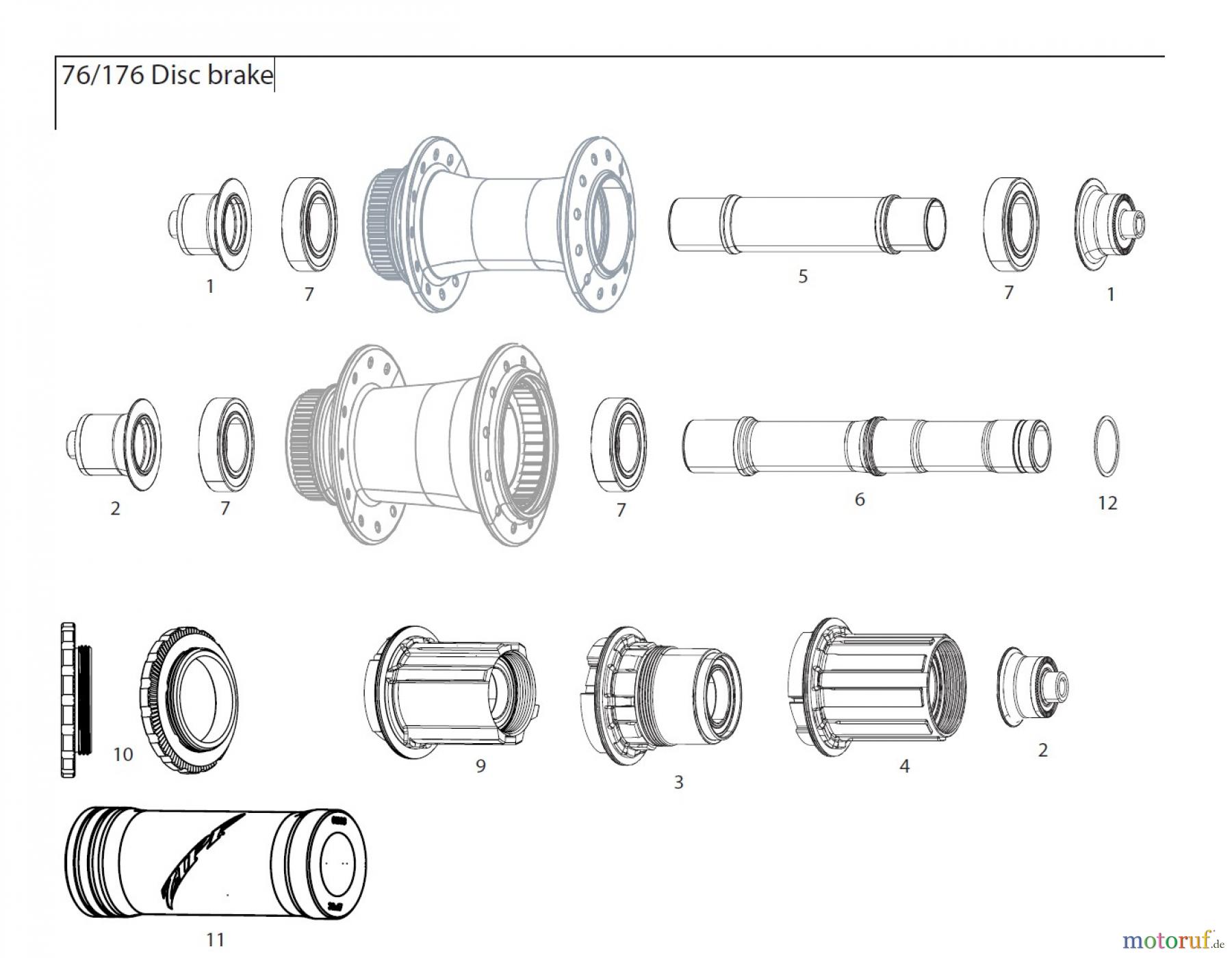  Sram Zipp 76/176 Disc brake