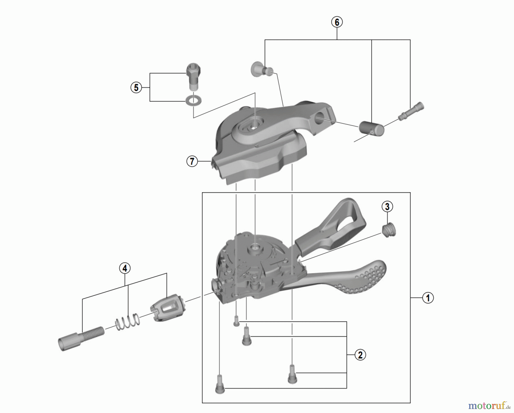  Shimano SL Shift Lever - Schalthebel SL-M8000-B-I  DEORE XT Rapidfire Plus Lever I-spec B-type (3/2x11-speed)