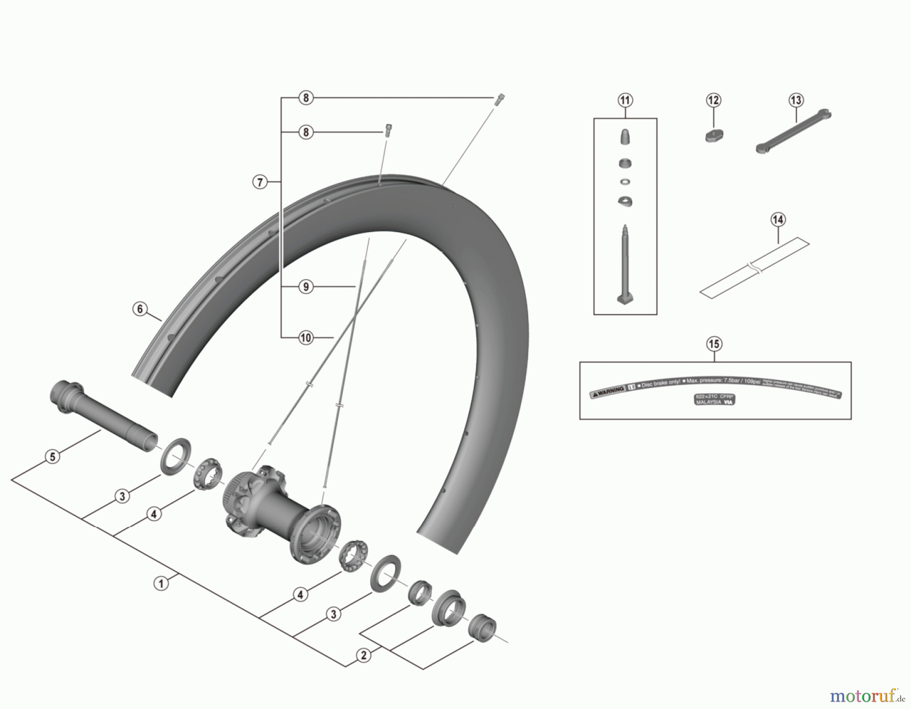  Shimano WH Wheels - Laufräder WH-R9270-C60-HR-TL-F-4834 DURA-ACE Laufrad