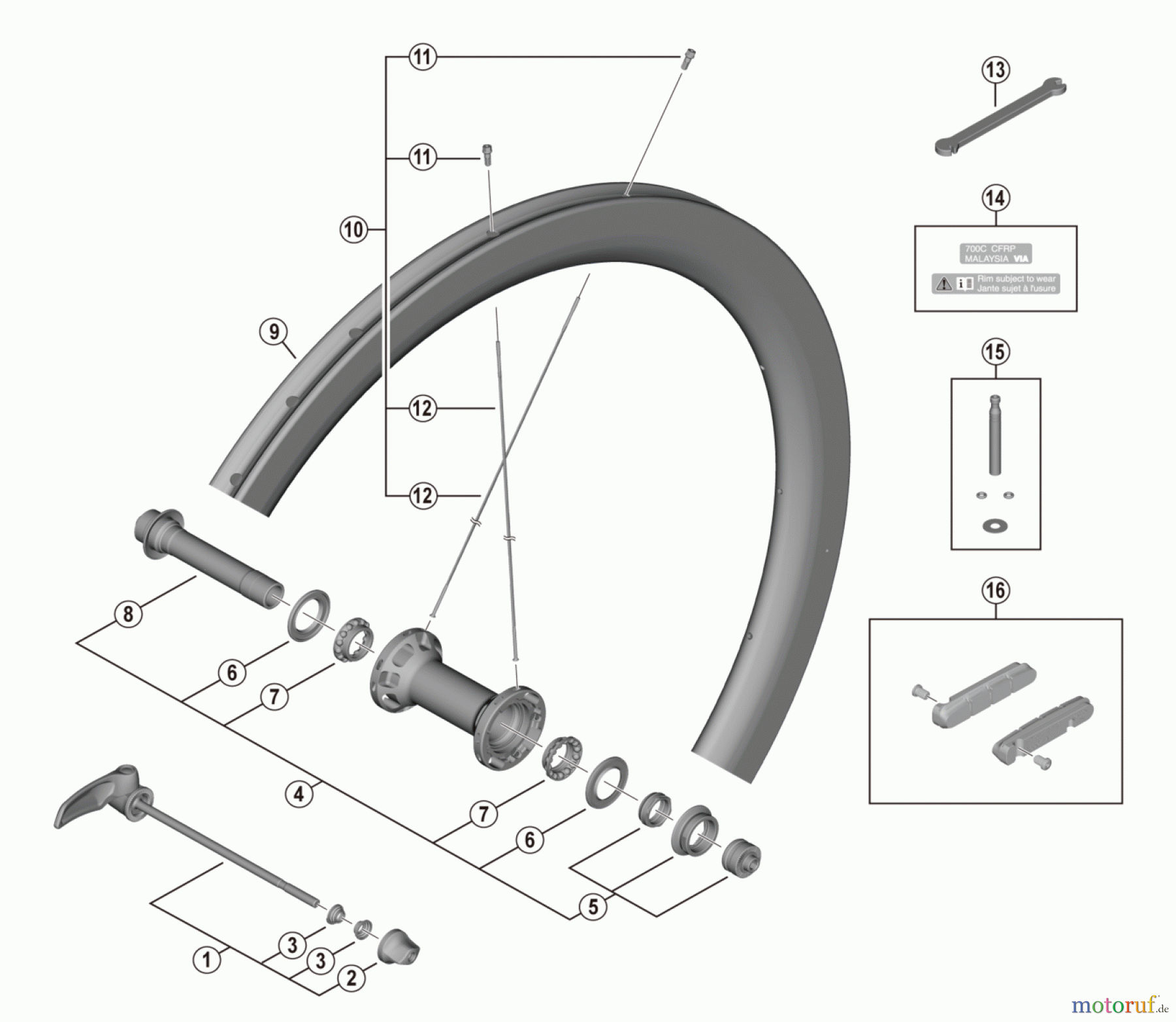  Shimano WH Wheels - Laufräder WH-R9200-C50-TU-F-4822 Dura-Ace