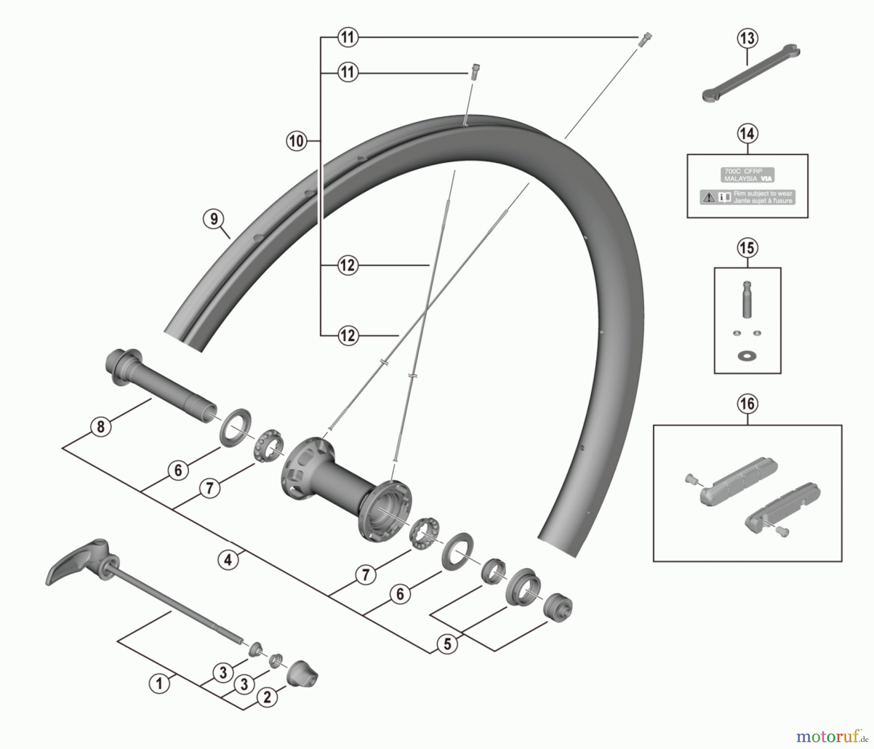  Shimano WH Wheels - Laufräder WH-R9200-C36-TU-F-4820 Dura-Ace