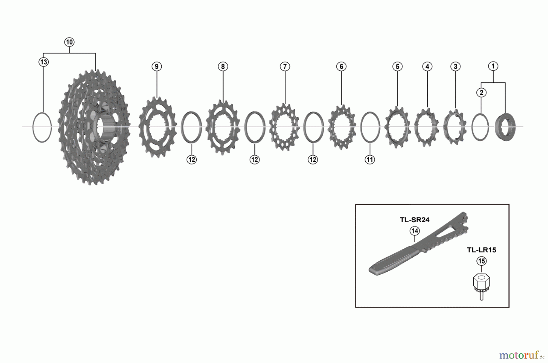  Shimano CS Cassette / Zahnkranz CS-HG710