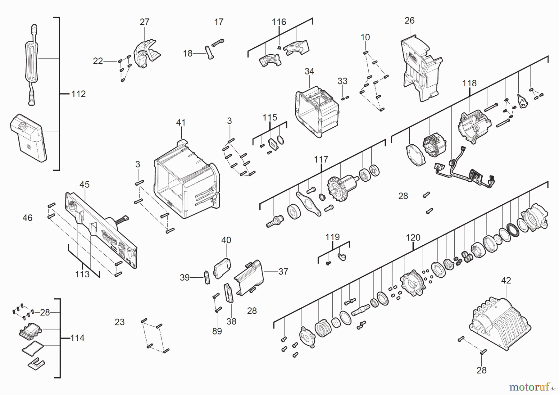  Milwaukee Akku-Geräte Rohrreiniger Hochgeschwindigkeitsmaschinen mit flexibler Welle M18 HSFSM Seite 2