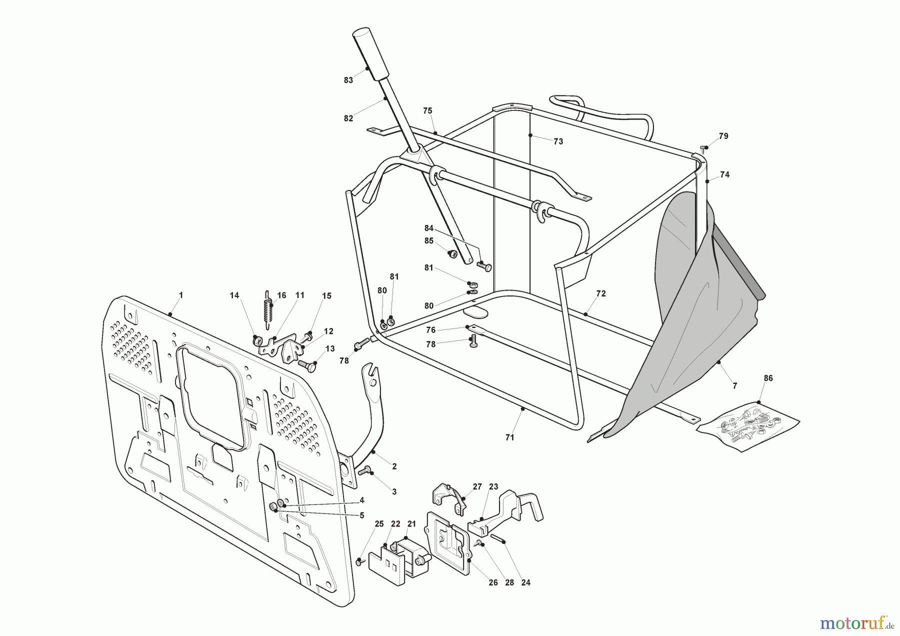  Stiga Aufsitzmäher Baujahr 2024 ESTATE 7122 W (2024) [2T1310481/ST3P] Fangkorb, Manuelles Heben