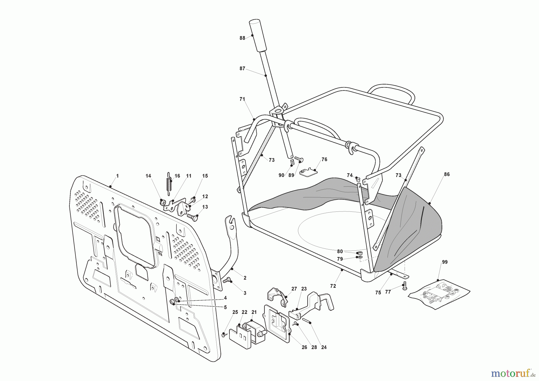  Stiga Aufsitzmäher Baujahr 2024 ESTATE 9102 W (2024) [2T0980381/ST2P] Tasche, Manuelles Heben