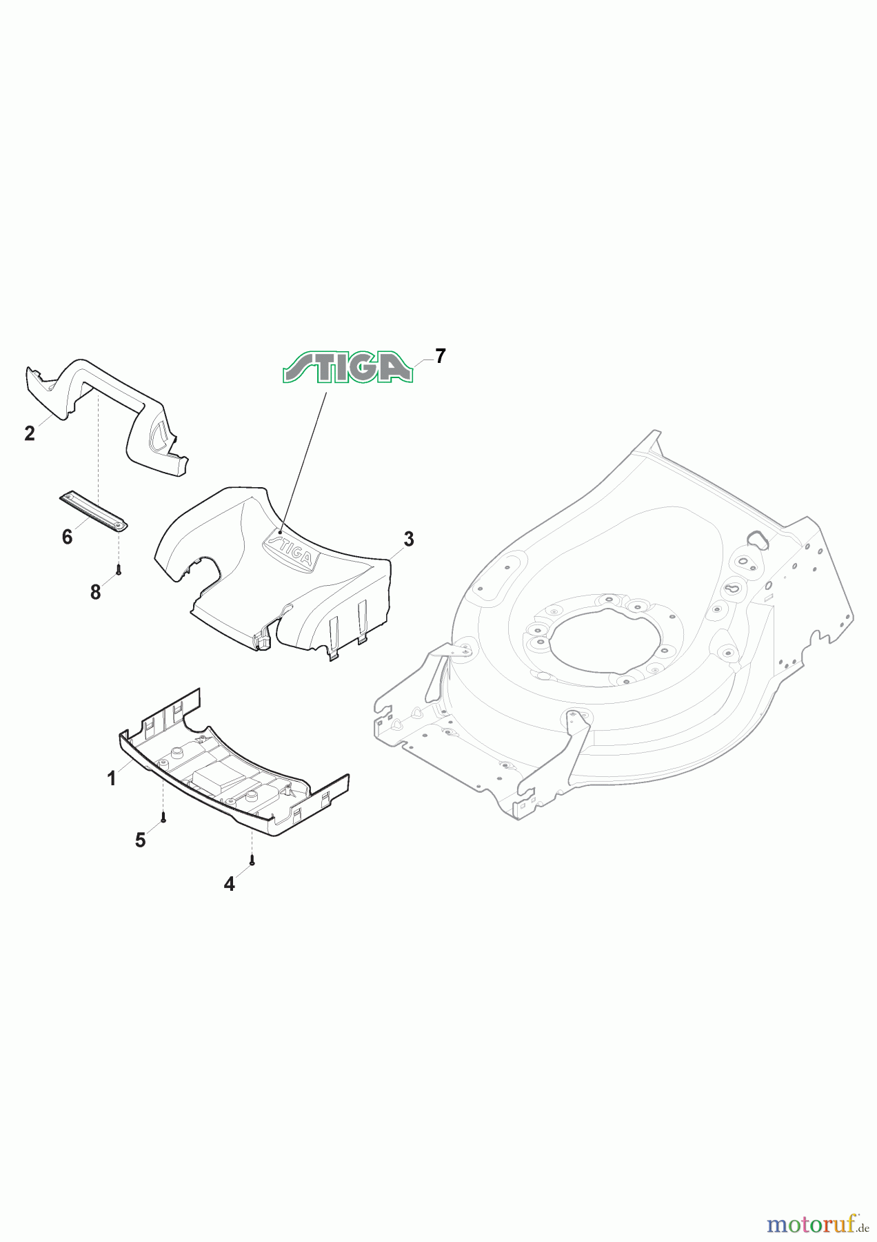  Stiga Rasenmäher Baujahr 2024 Benzinrasenmäher Twinclip 950 S (2024) 294512048/ST1 Maske