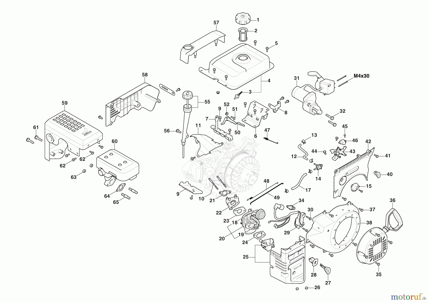  Stiga Schneefräsen Baujahr 2024 ST 7276 PH (2024) 2S2767711/ST1 Motor WS 420 - Set Starter, Tank