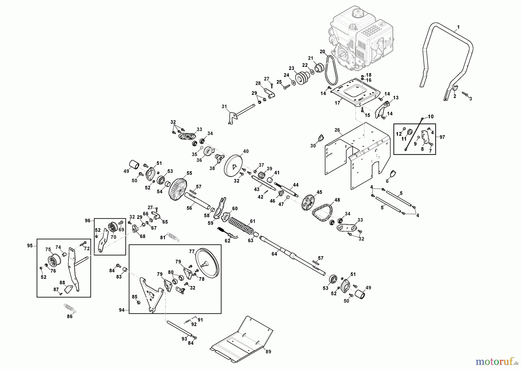  Stiga Schneefräsen Baujahr 2024 ST 5262 P (2024) 2S2624511/ST1 Motor WS 250 - Set Starter, Tank ST 5262 P (2024)