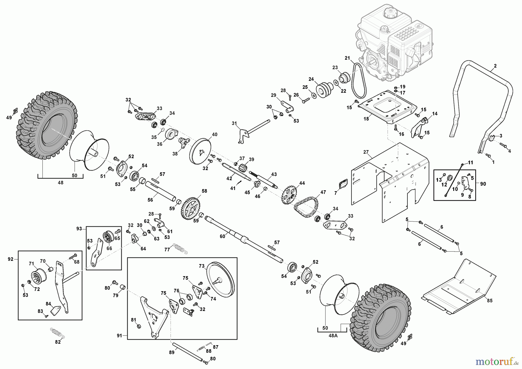  Stiga Schneefräsen Baujahr 2024 ST 5266 P (2024) 2S2664611/ST1 Getriebe