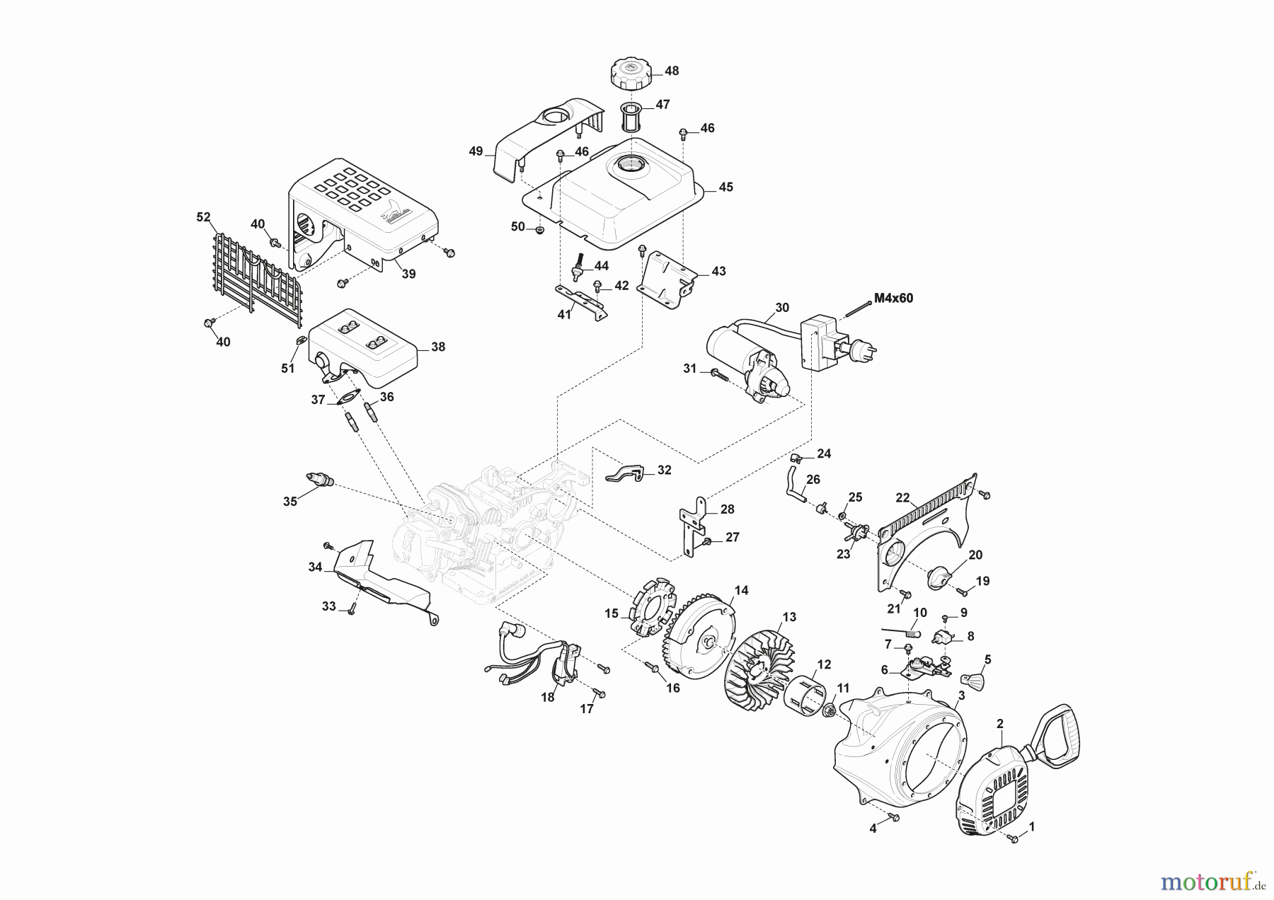  Stiga Schneefräsen Baujahr 2024 ST 4262 P (2024) 18-2841-31 Motor WS 210 - Set Starter, Tank