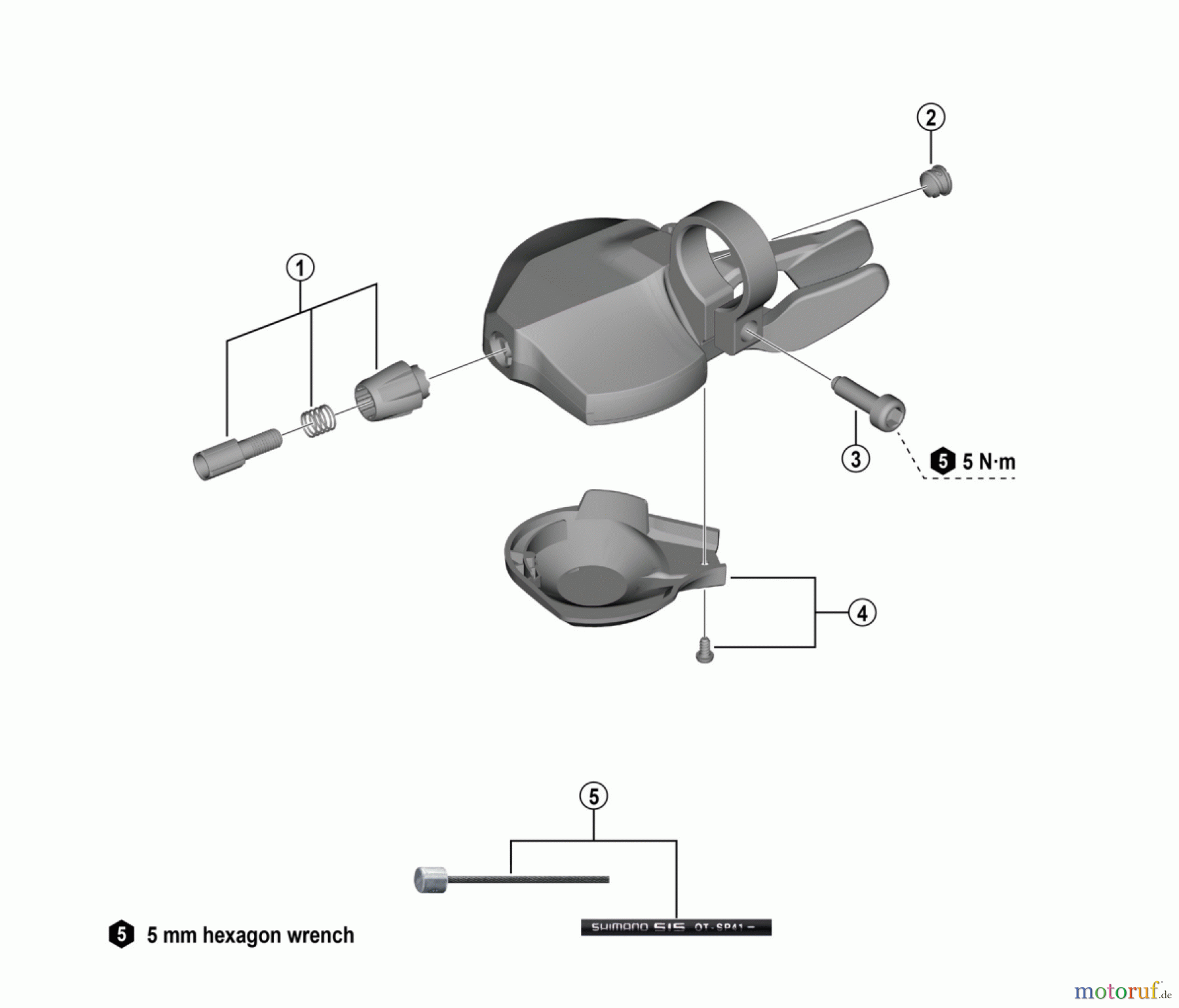  Shimano SL Shift Lever - Schalthebel SL-U6050, SL-U4050  CUES Shifter