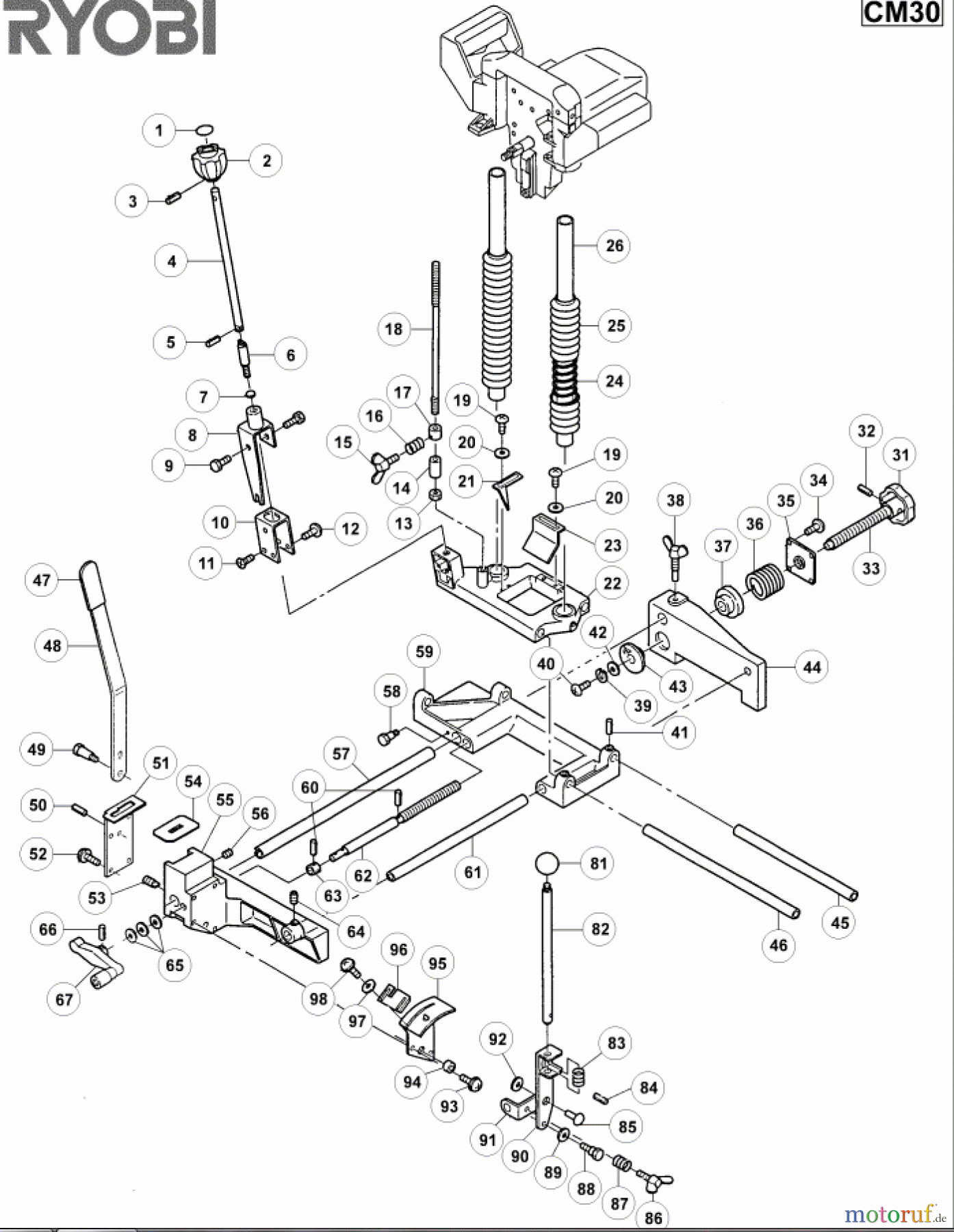  Ryobi Schleifgeräte Standschleifmaschinen CM30 Seite 1