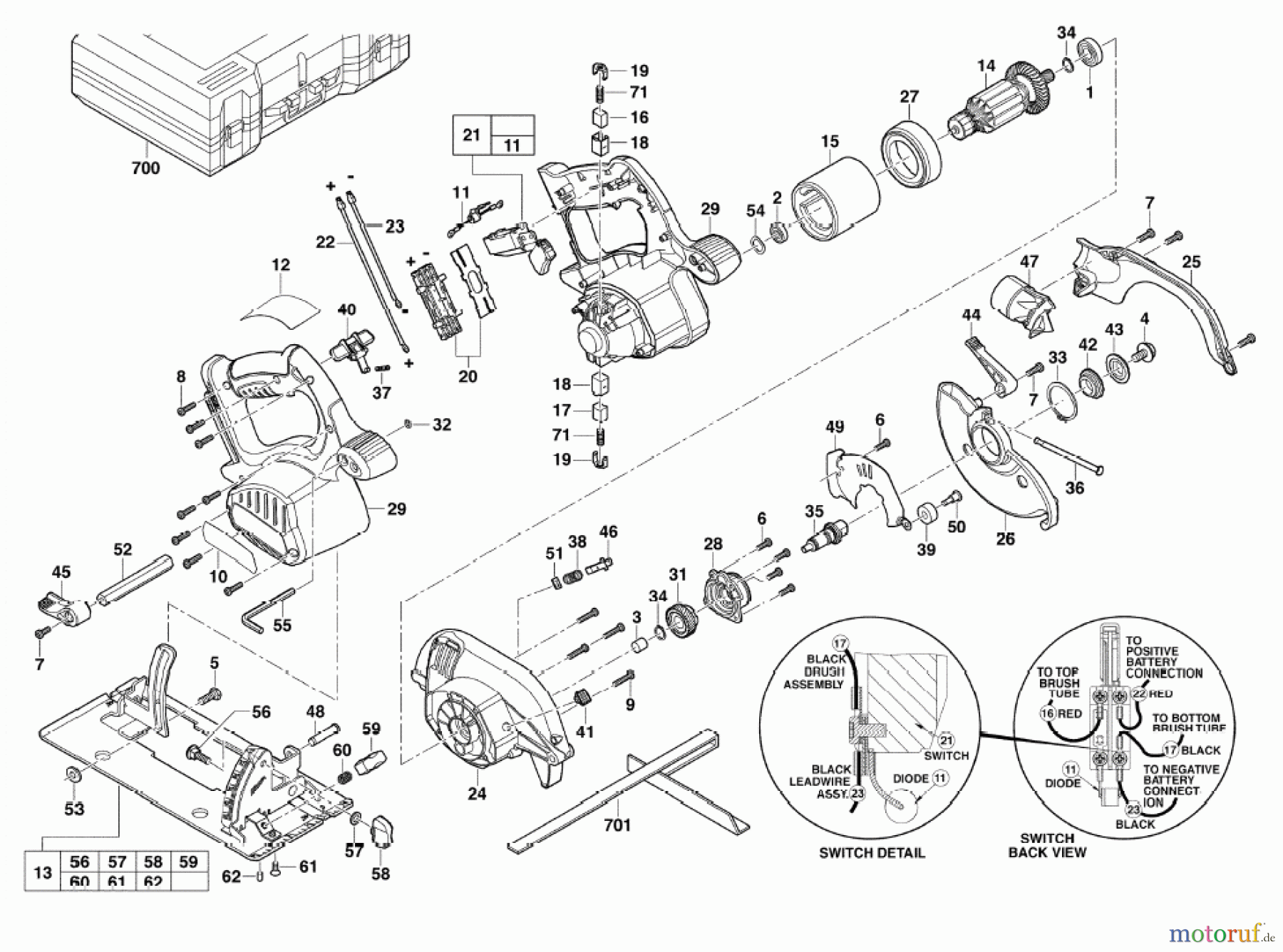  Milwaukee Akku-Geräte Sägen und Trennen ältere Geräte V28CS KREISSAEGE