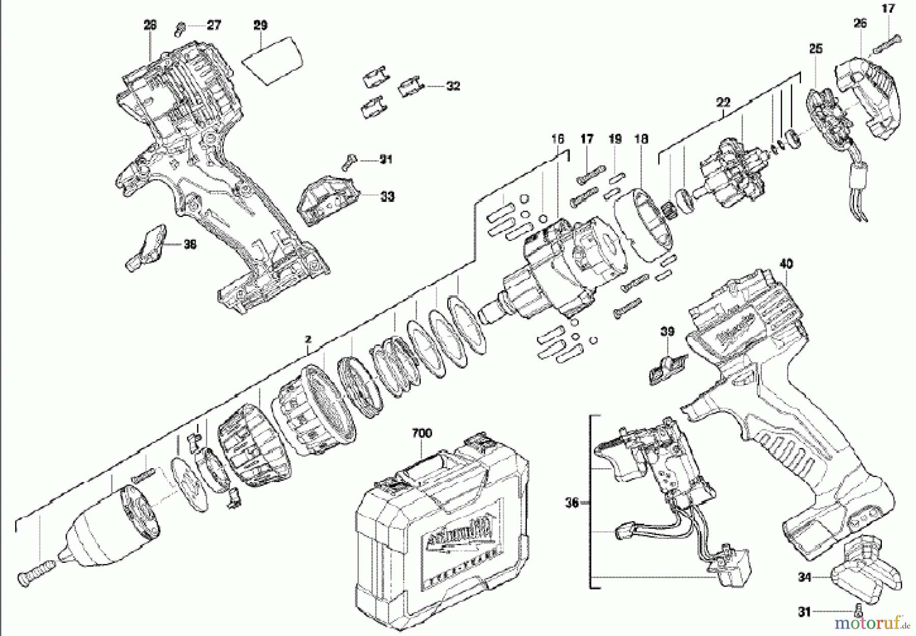  Milwaukee Akku-Geräte Bohren und Meißeln ältere Geräte C14DD-22C AKKU-SCHRAUBER