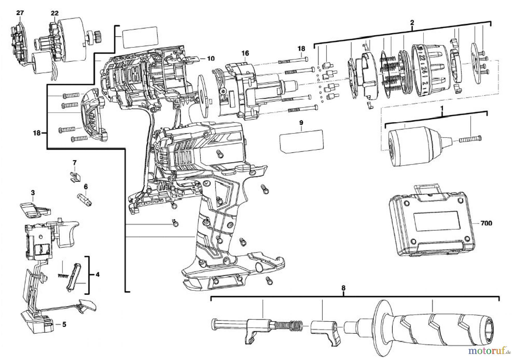  AEG Powertools Bohren und Schrauben Akku Geräte 18 VOLT BSB 18 LI