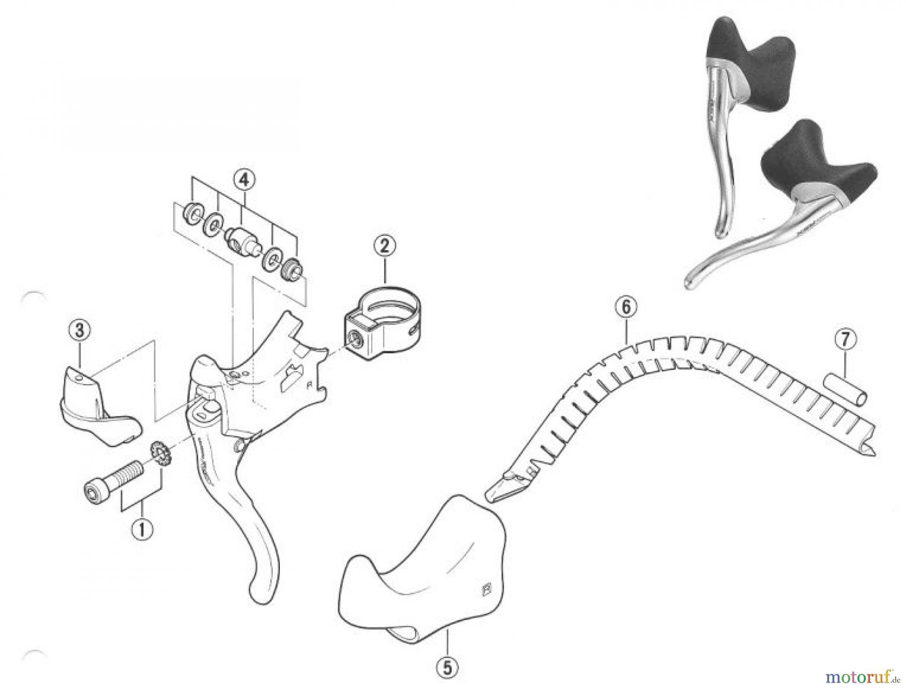  Shimano BL Brake Lever - Bremshebel BL-A410-95