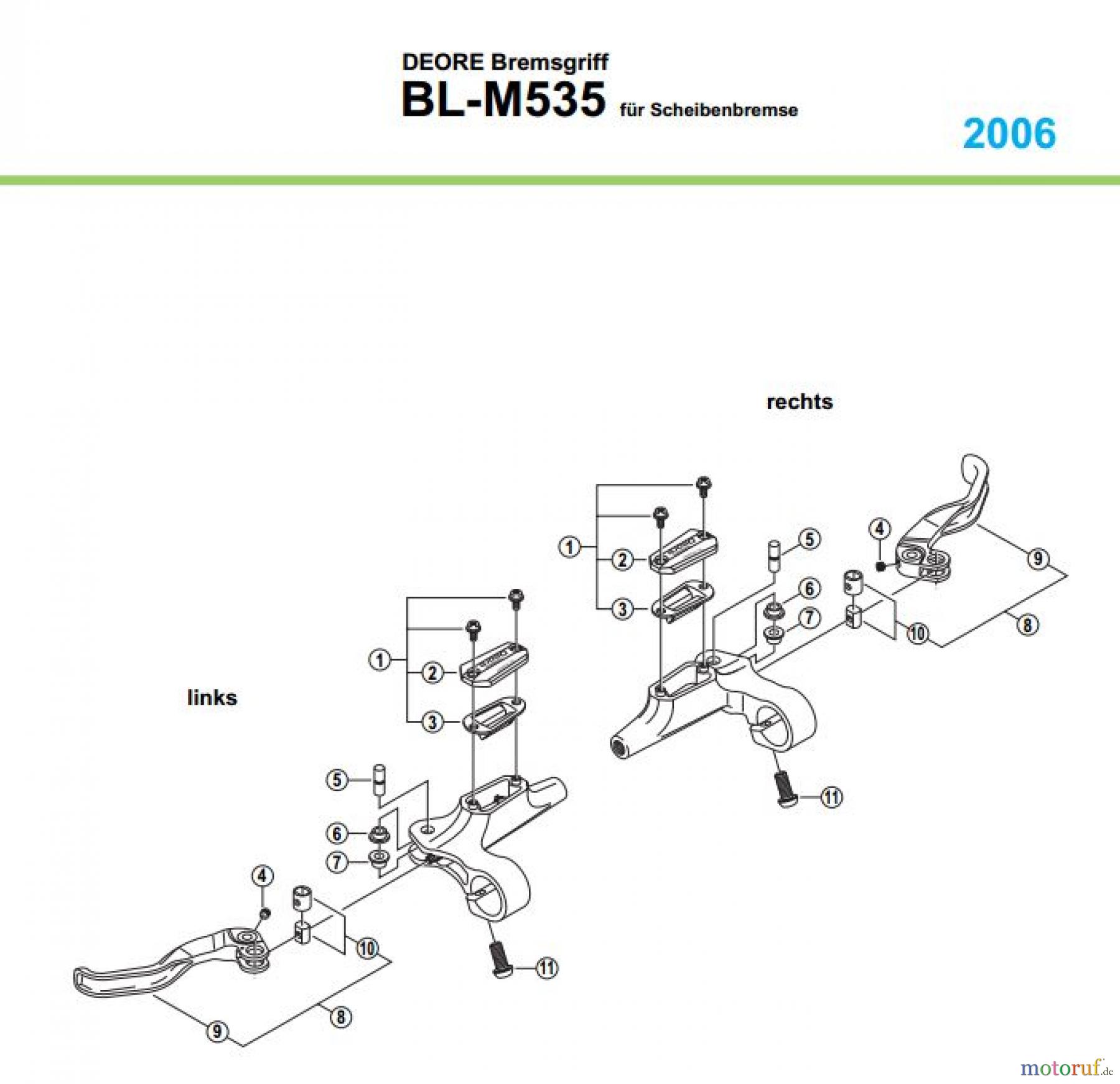  Shimano BL Brake Lever - Bremshebel BL-M535