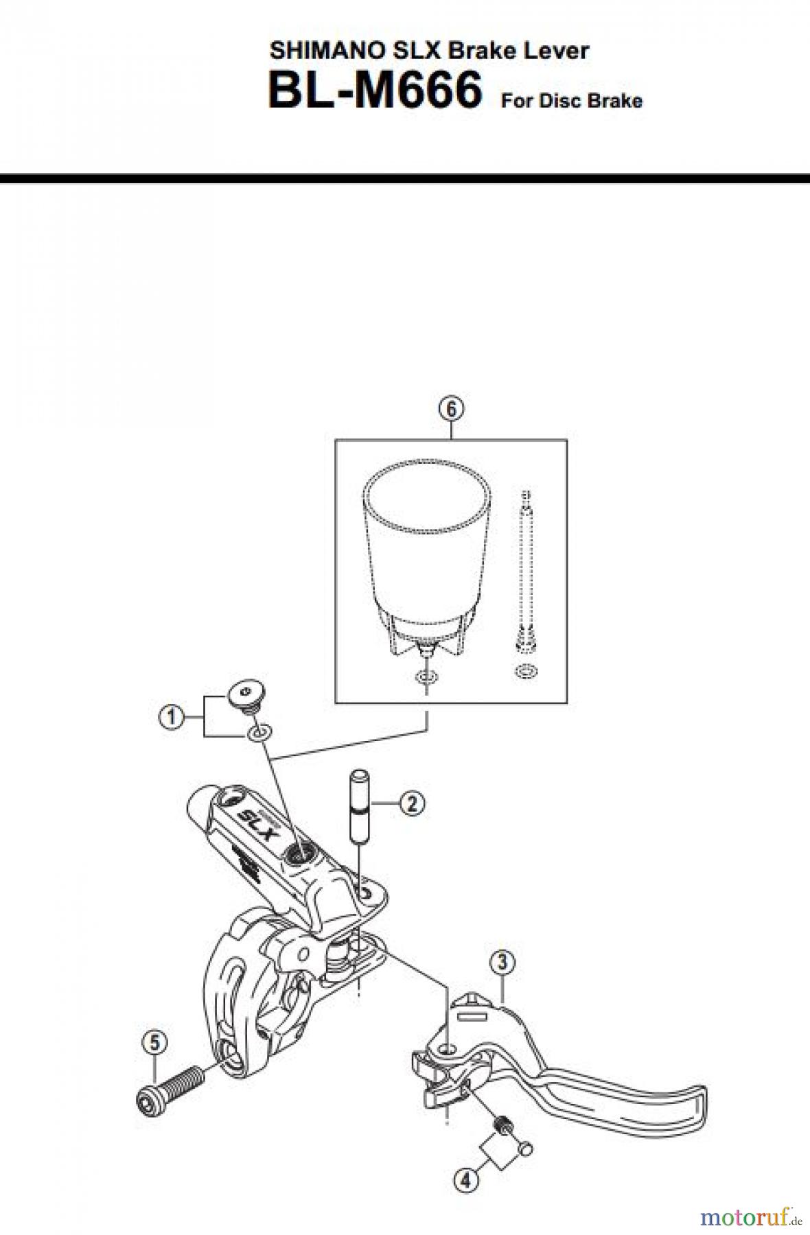  Shimano BL Brake Lever - Bremshebel BL-M666-3200