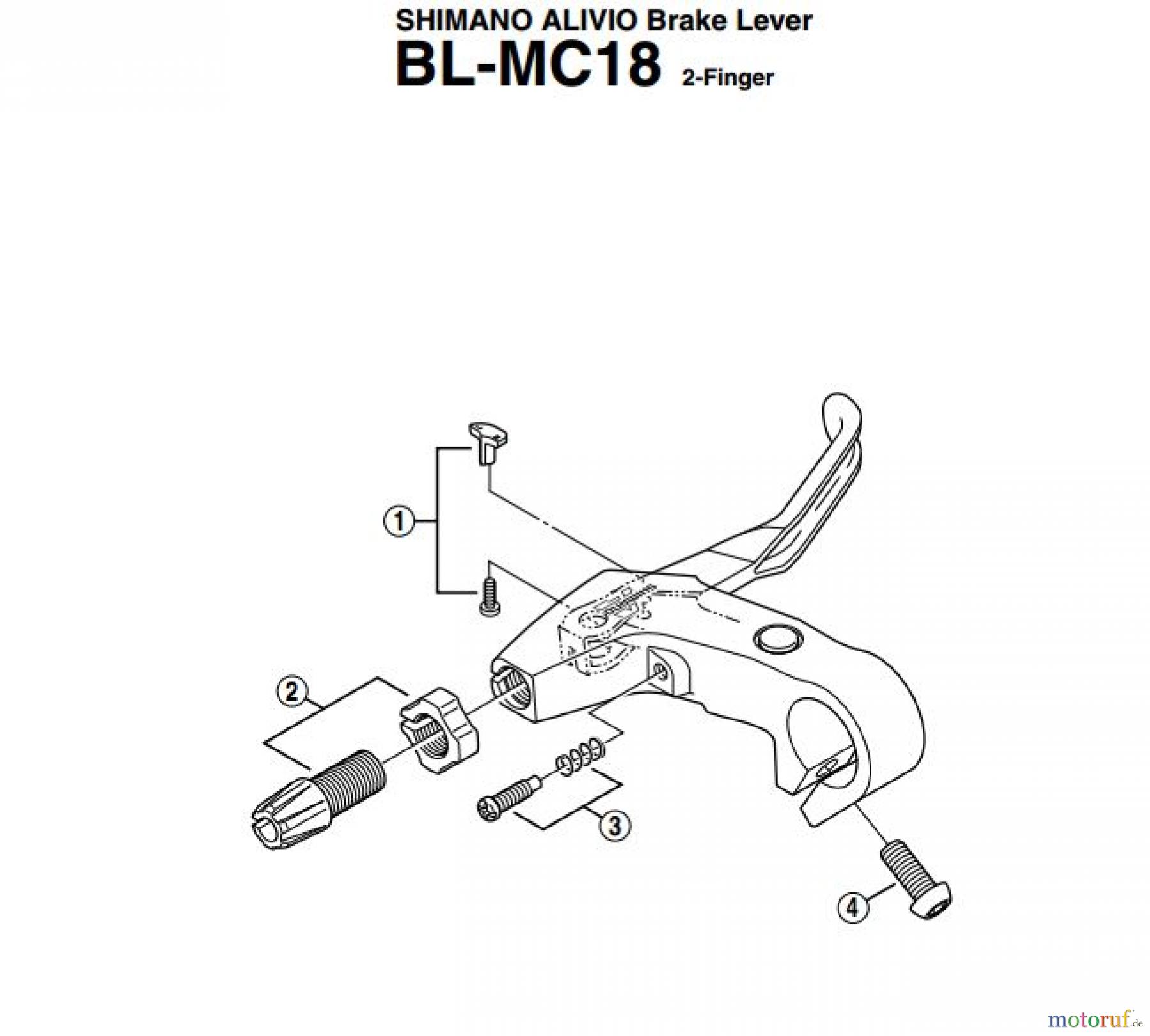  Shimano BL Brake Lever - Bremshebel BL-MC18