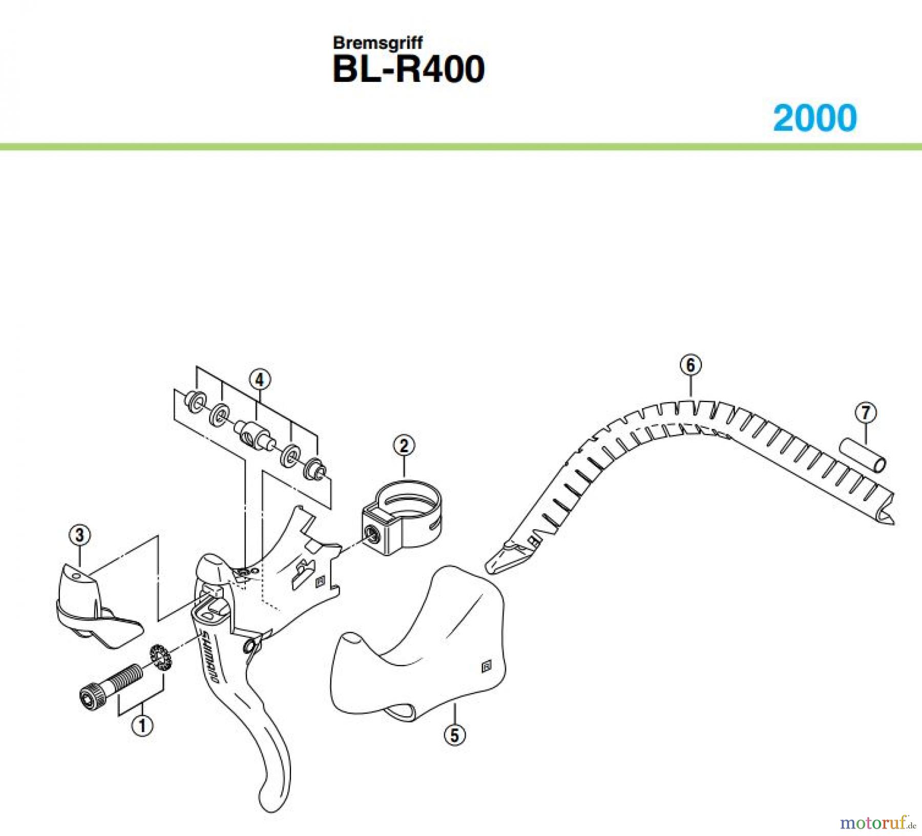  Shimano BL Brake Lever - Bremshebel BL-R400-00