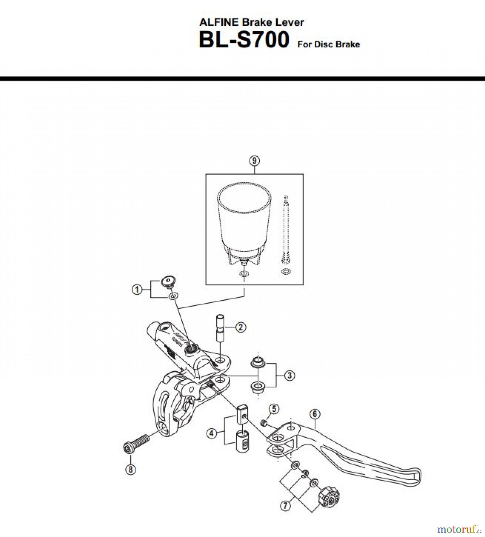  Shimano BL Brake Lever - Bremshebel BL-S700-3274