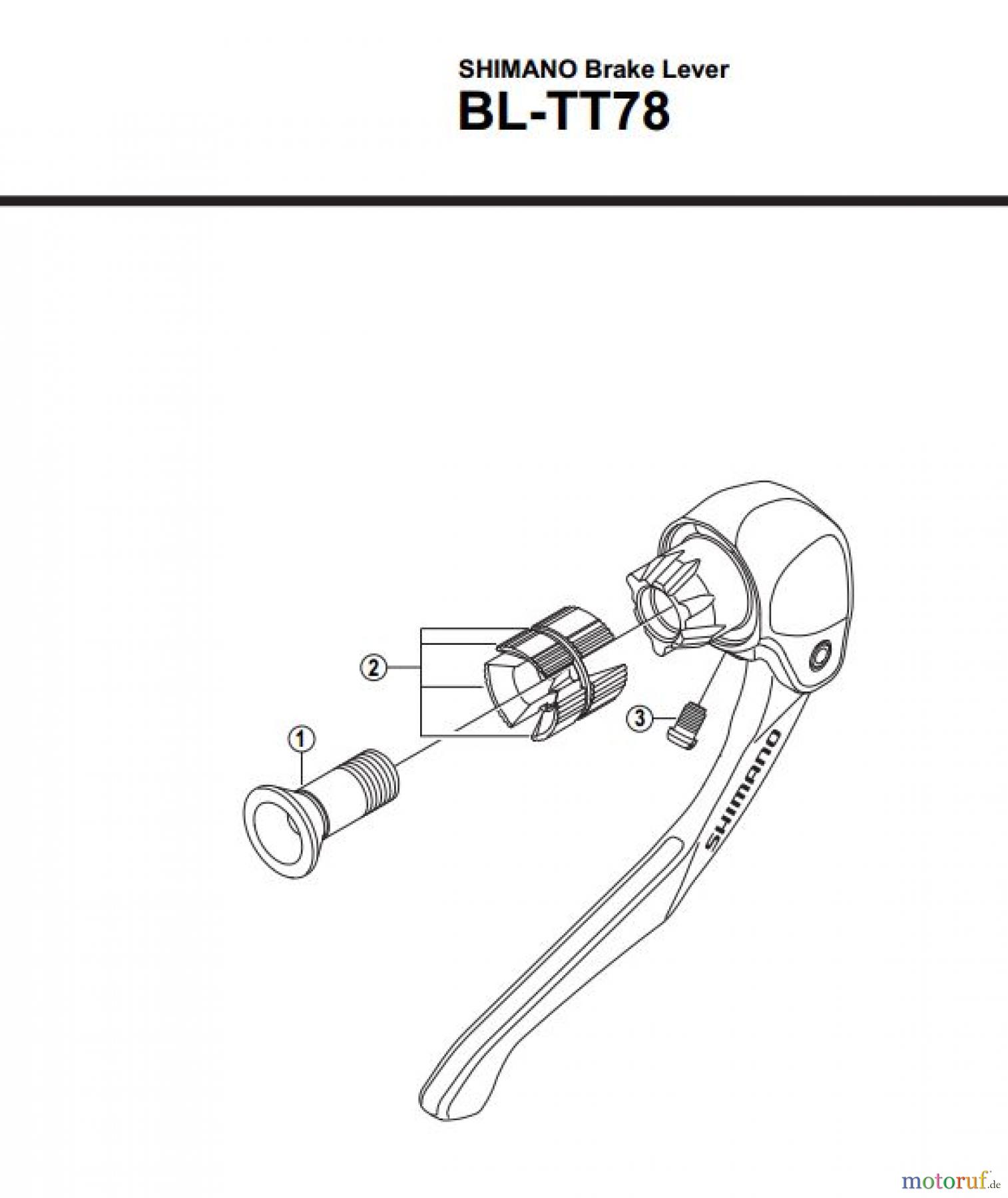  Shimano BL Brake Lever - Bremshebel BL-TT78-2800