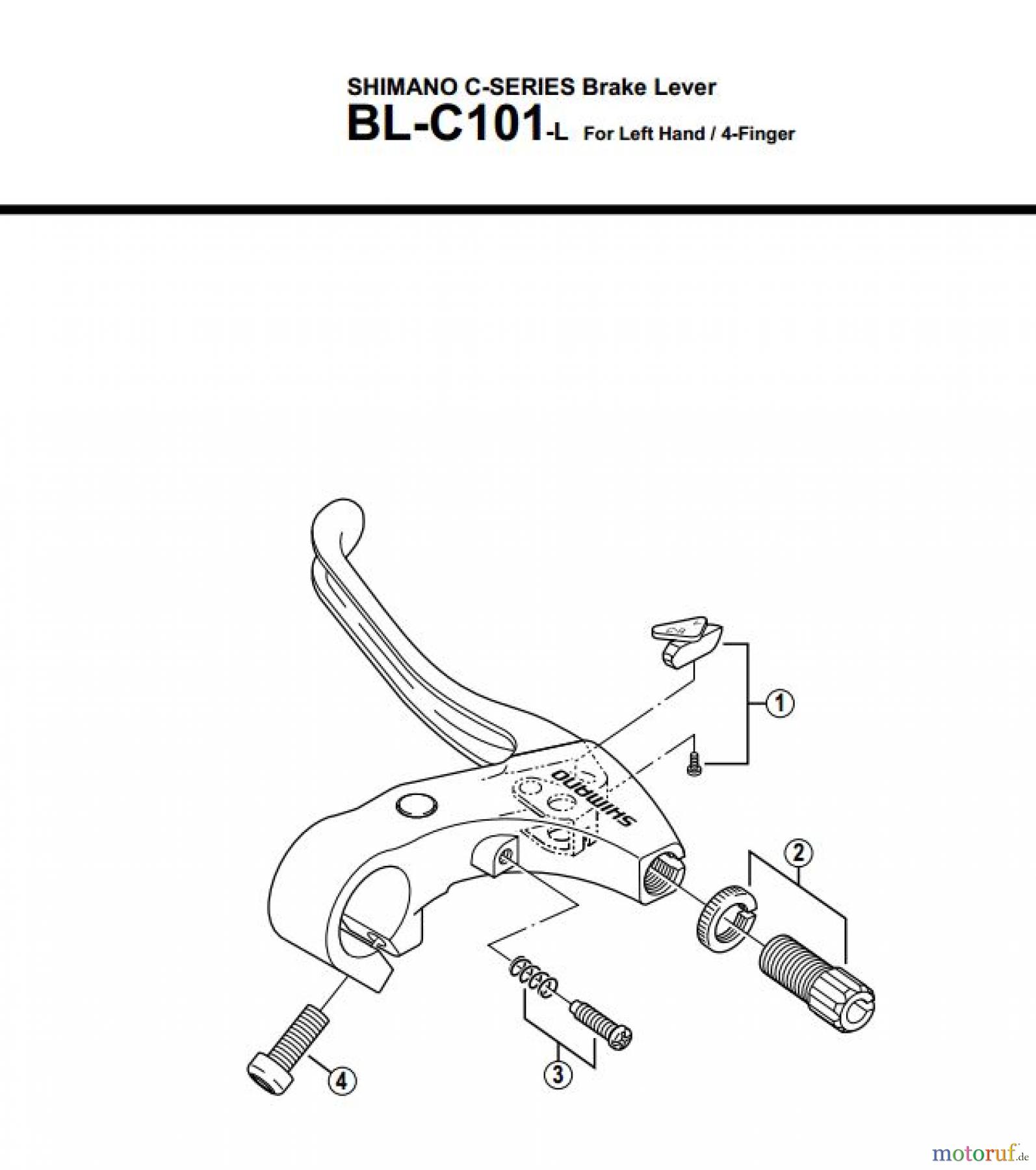  Shimano BL Brake Lever - Bremshebel BLC101-L