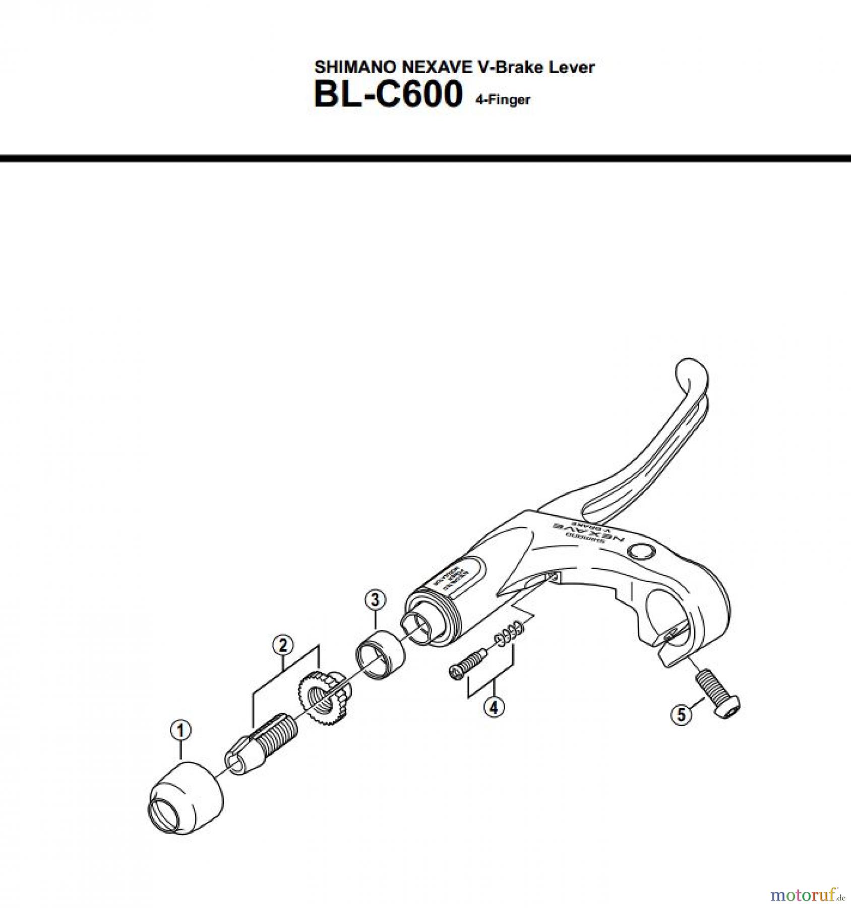  Shimano BL Brake Lever - Bremshebel BLC600