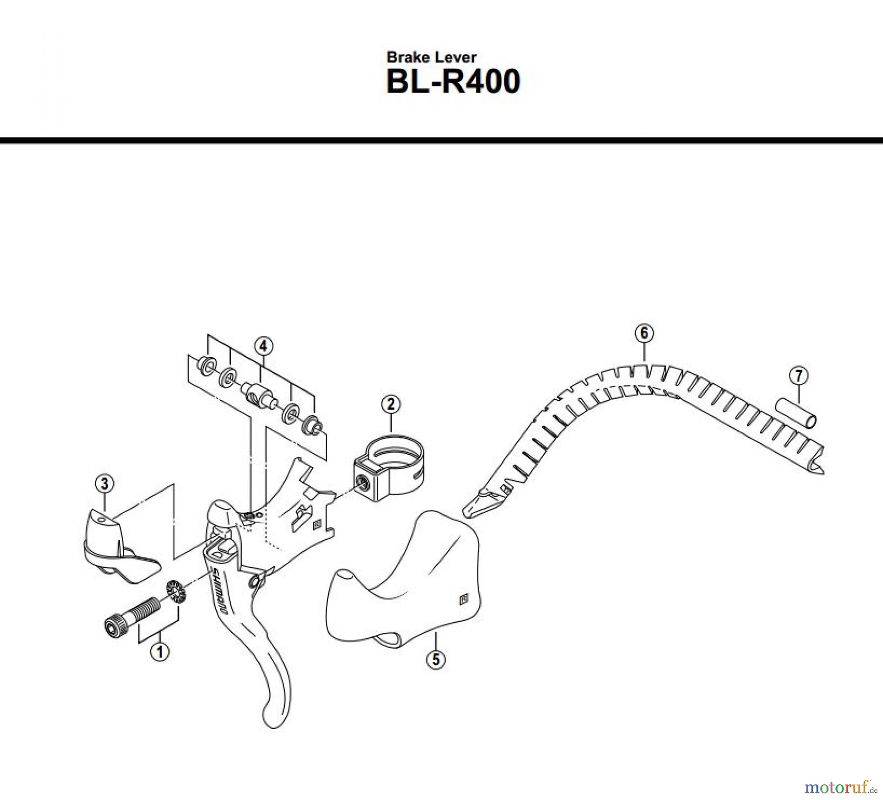  Shimano BL Brake Lever - Bremshebel BLR400