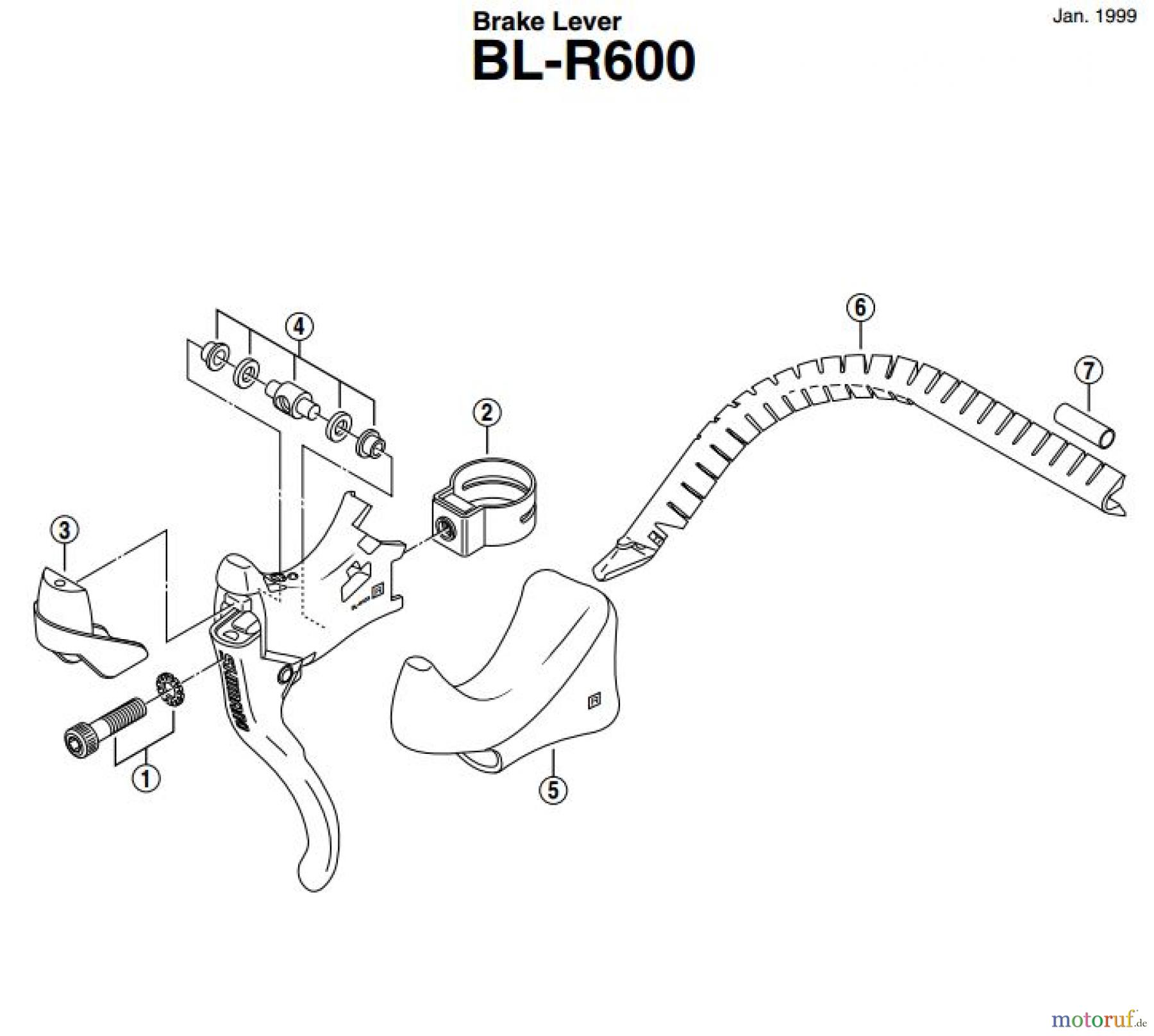  Shimano BL Brake Lever - Bremshebel BLR600