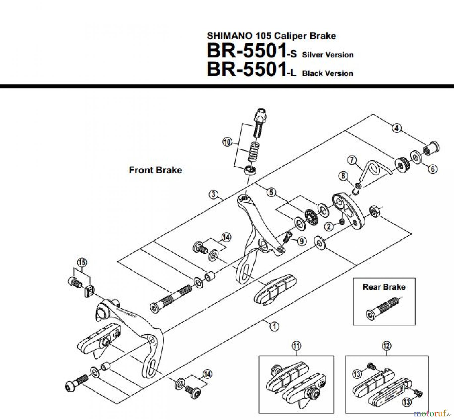  Shimano BR Brake - Bremse BR-5501