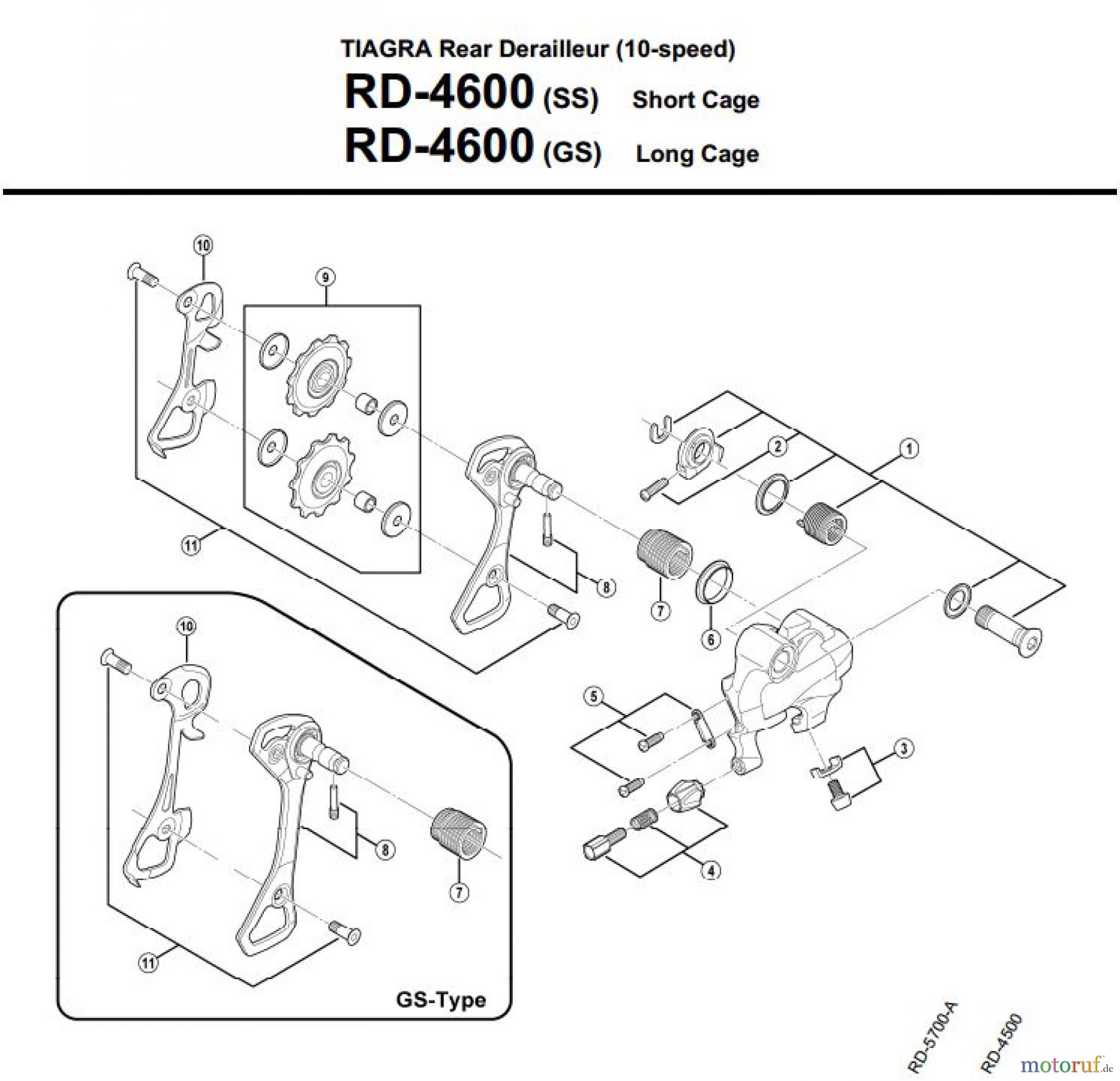  Shimano RD Rear Derailleur - Schaltwerk RD-4600-3151A