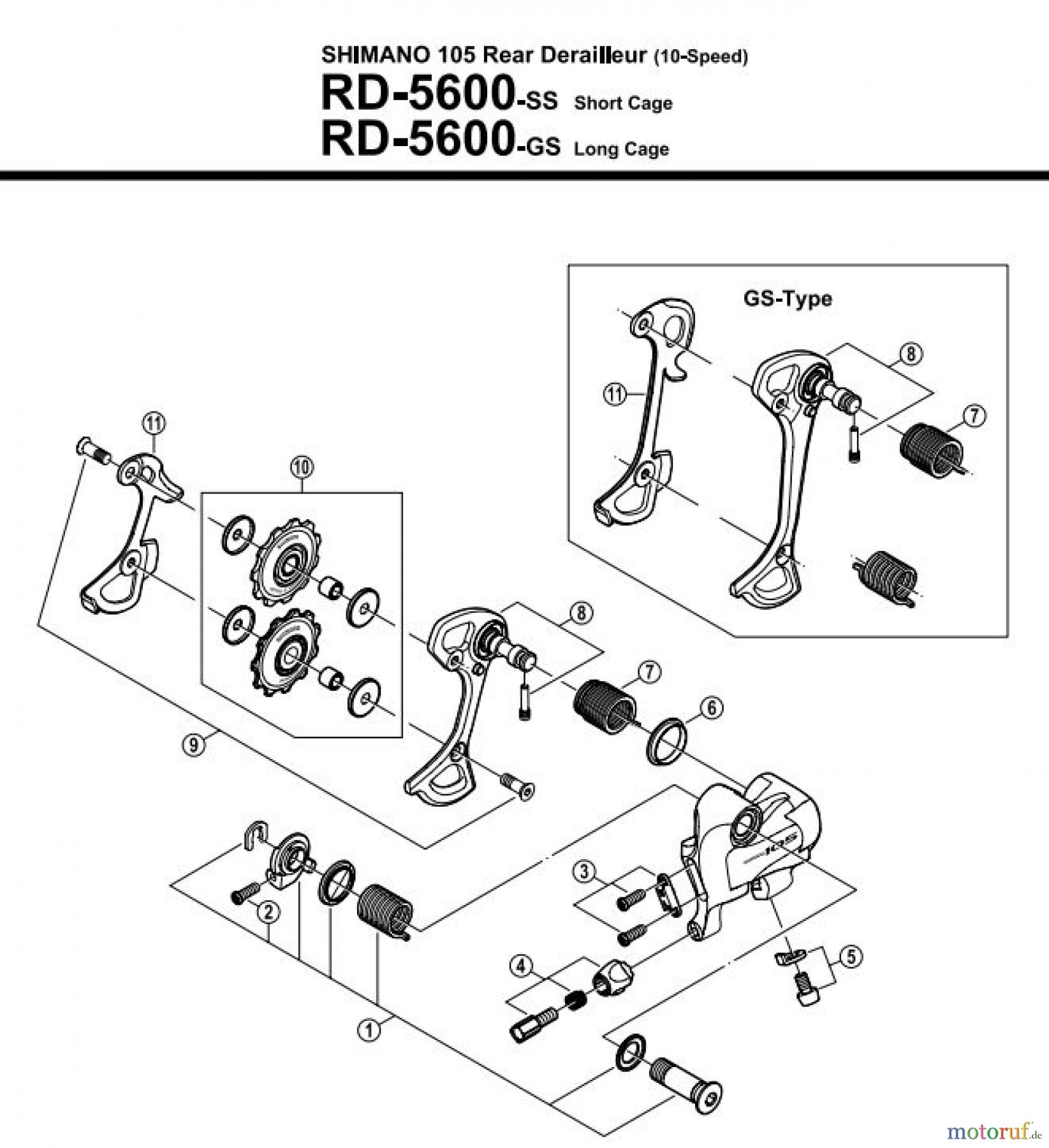  Shimano RD Rear Derailleur - Schaltwerk RD-5600