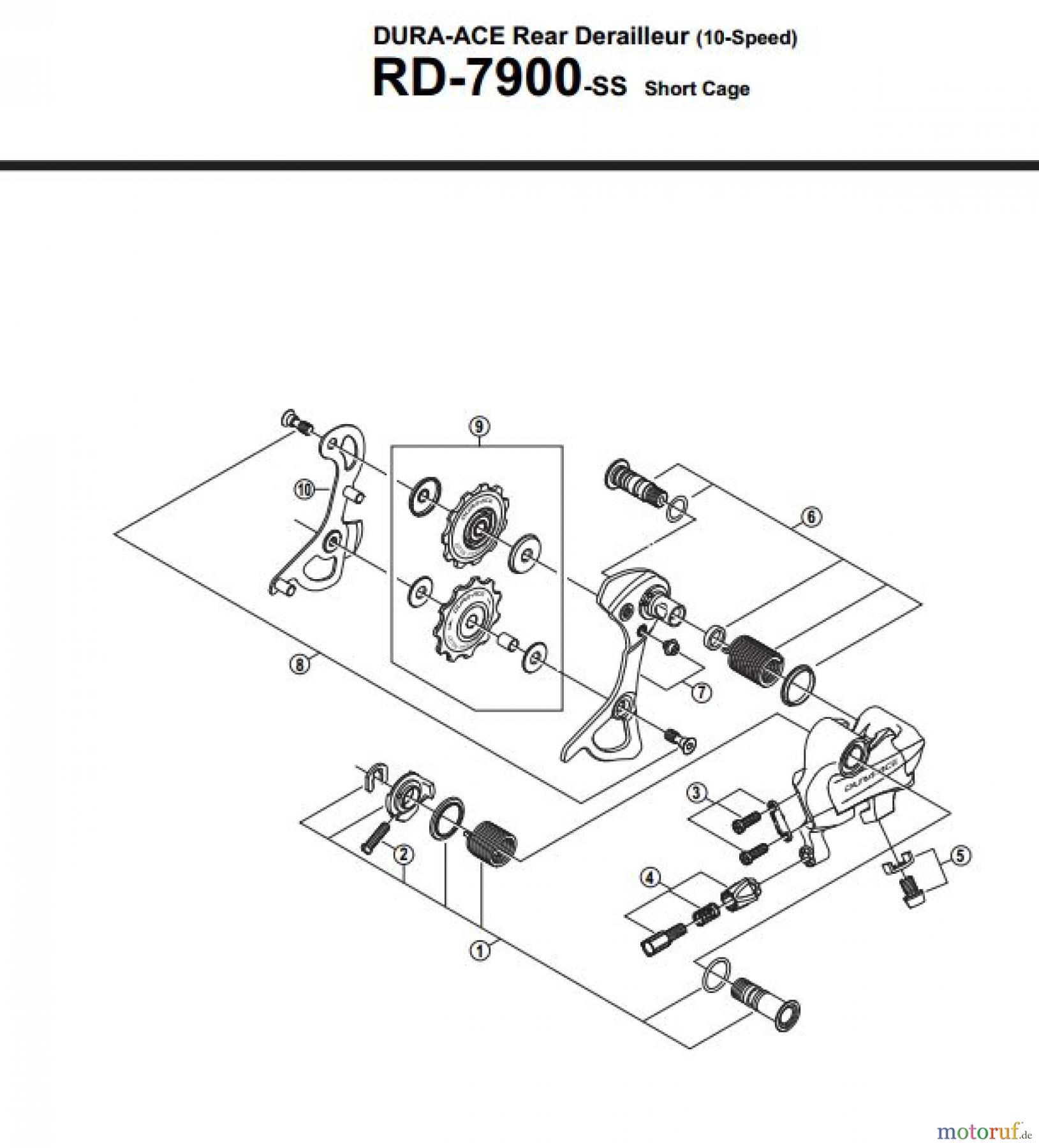  Shimano RD Rear Derailleur - Schaltwerk RD-7900-2871A