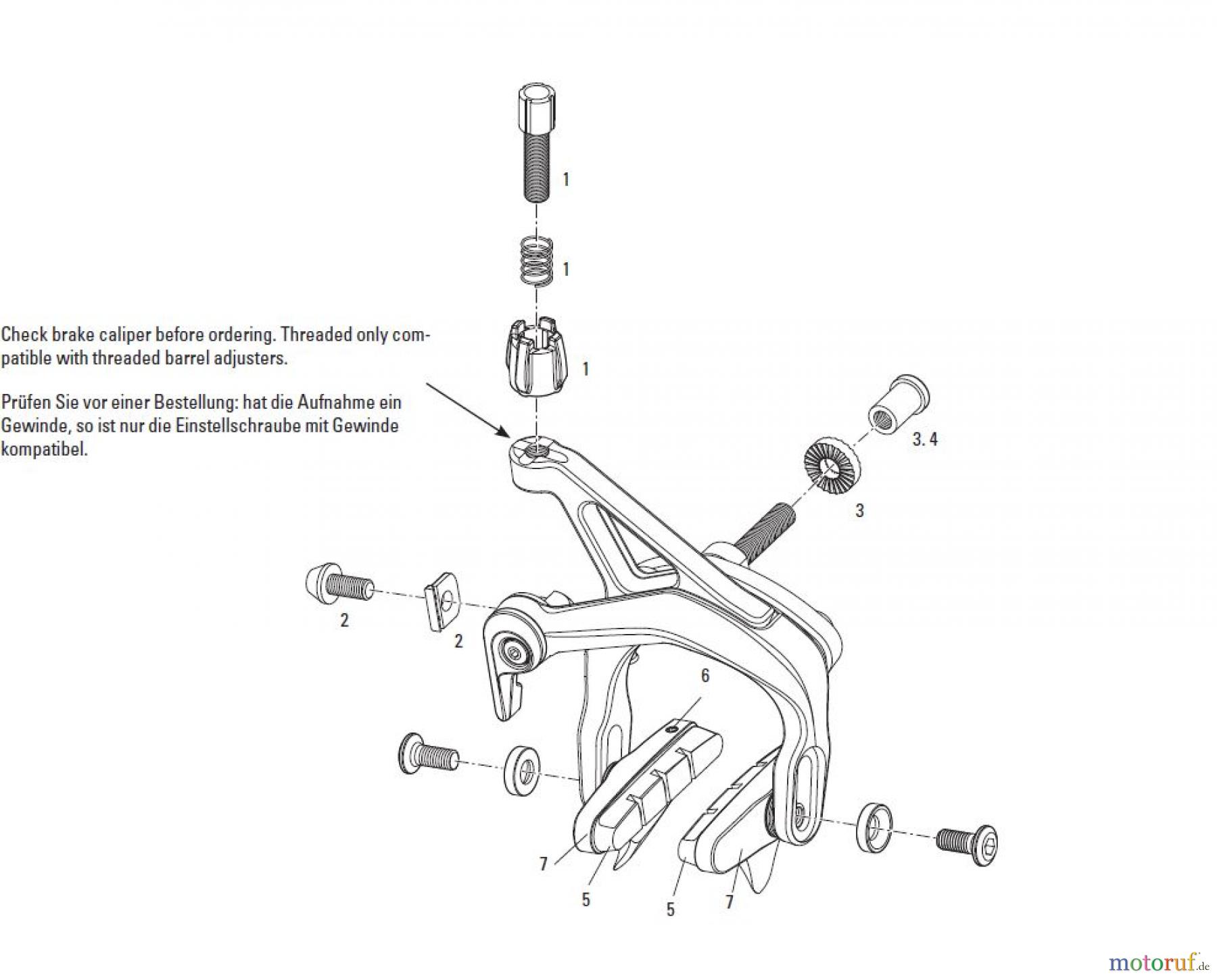  Sram Sram SRAM FORCE / SRAM RIVAL / SRAM APEX - BRAKE CALIPER (2007-2012)