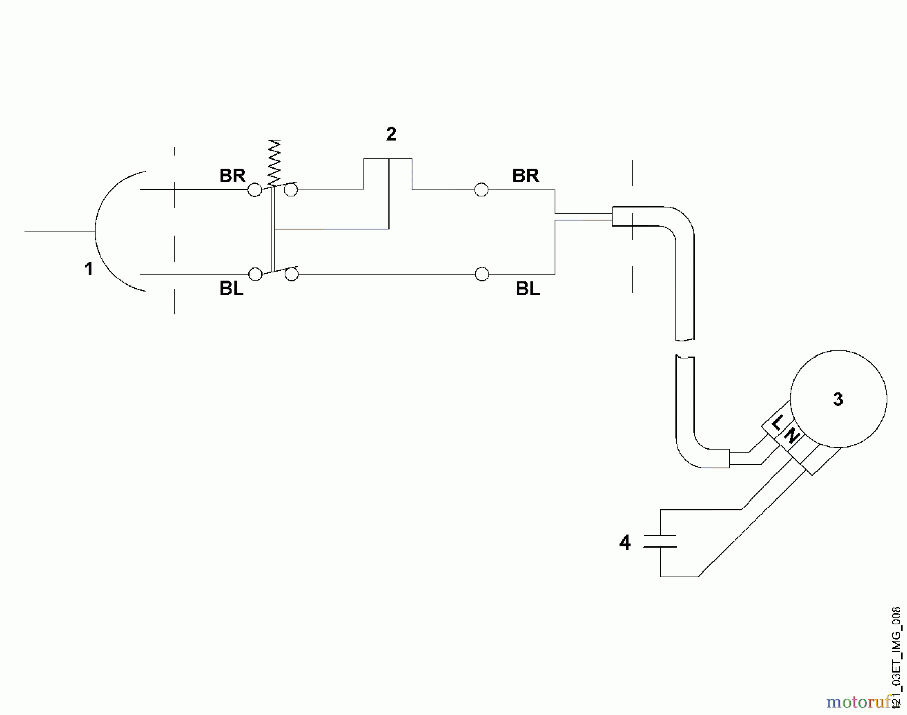  Viking Rasenmäher Elektrorasenmäher ME 340, ME 360 F - Schaltplan