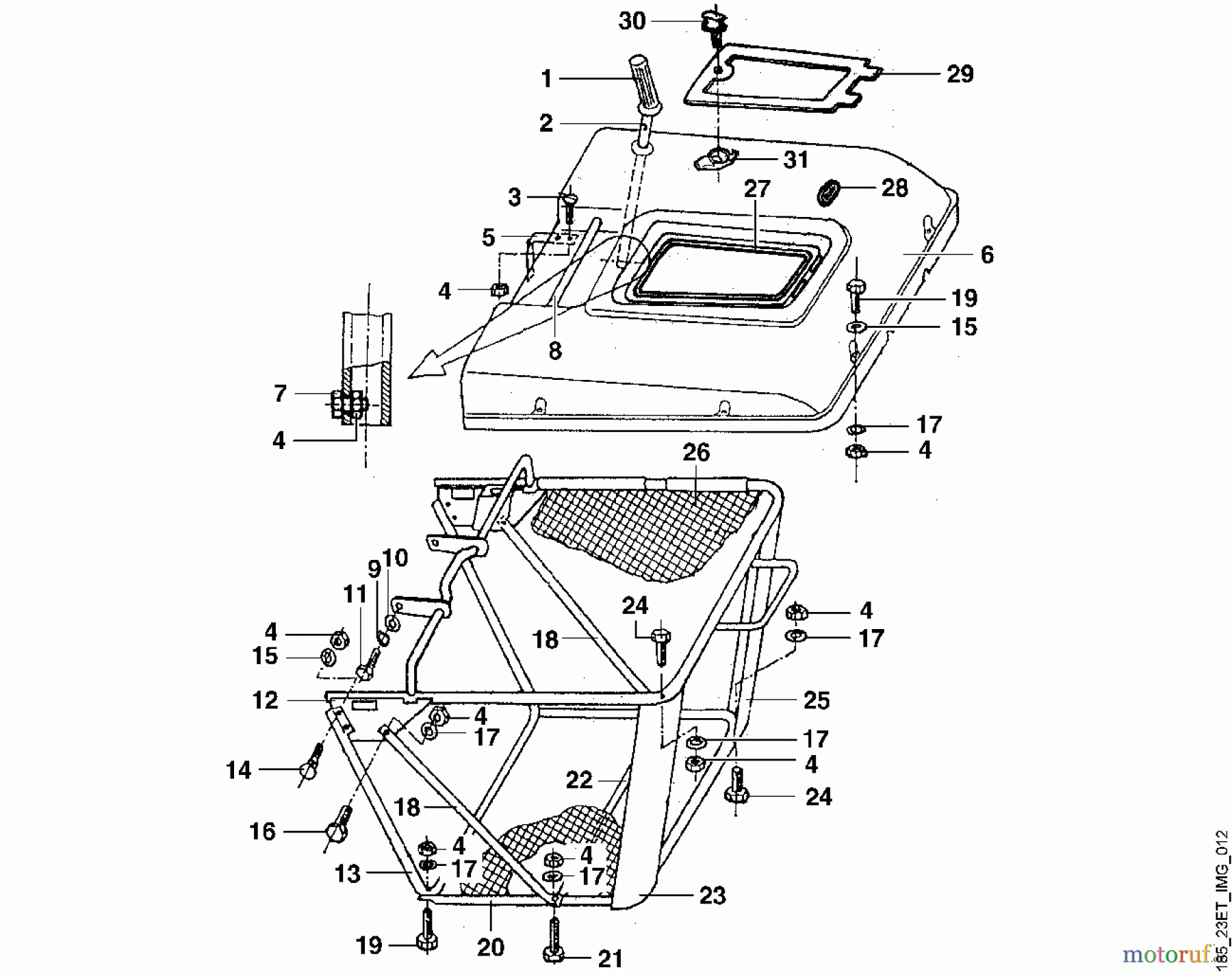  Viking Aufsitzmäher Aufsitzmäher MT 680 L - Grasfangkorb